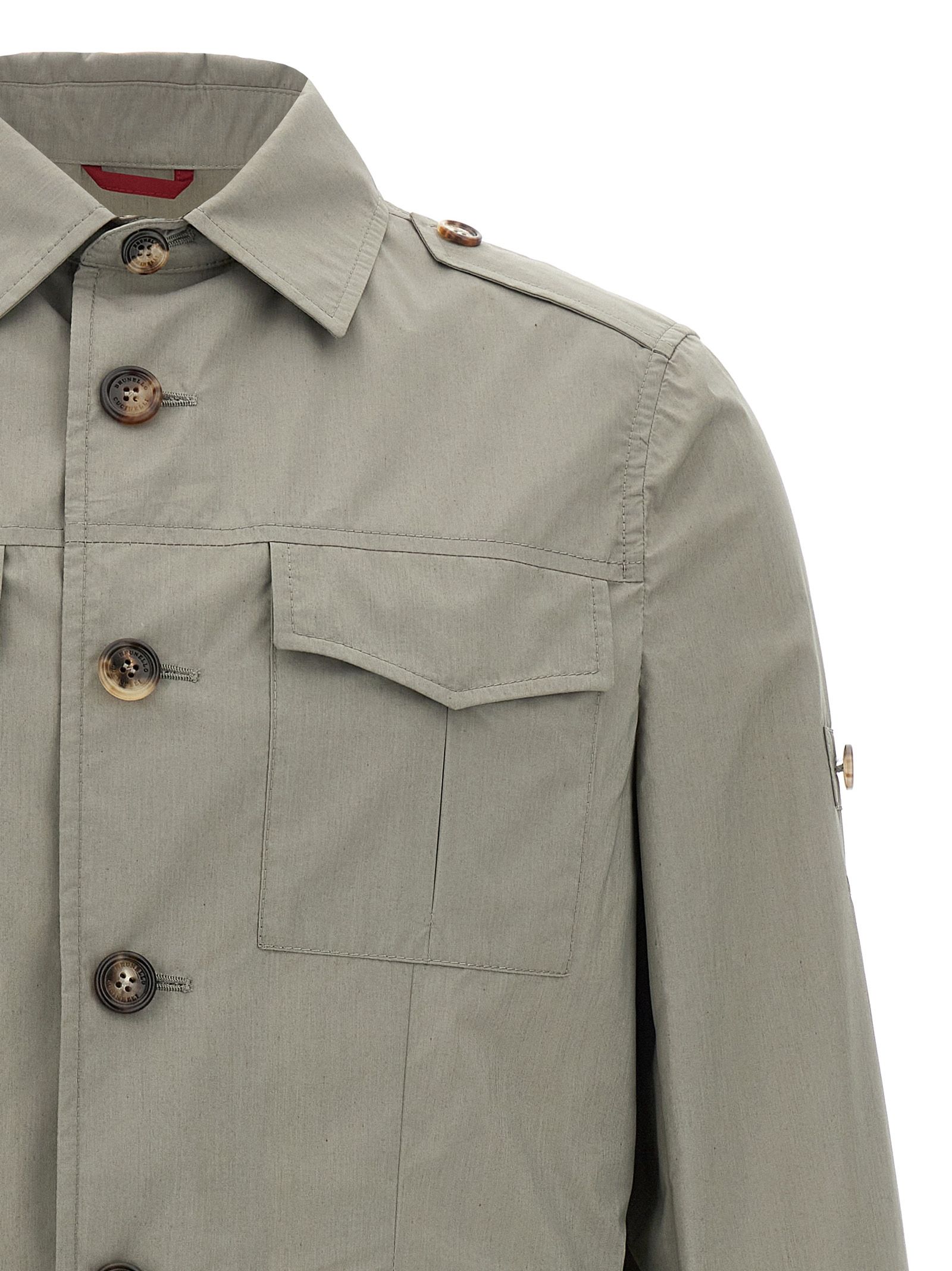 Cotton Shell Men's Jacket - Brunello Cucinelli - Modalova