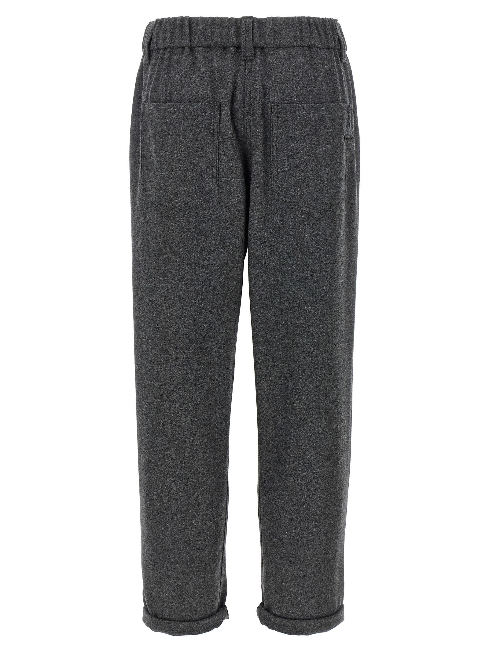 Virgin Wool Casual Women's Pants - Brunello Cucinelli - Modalova