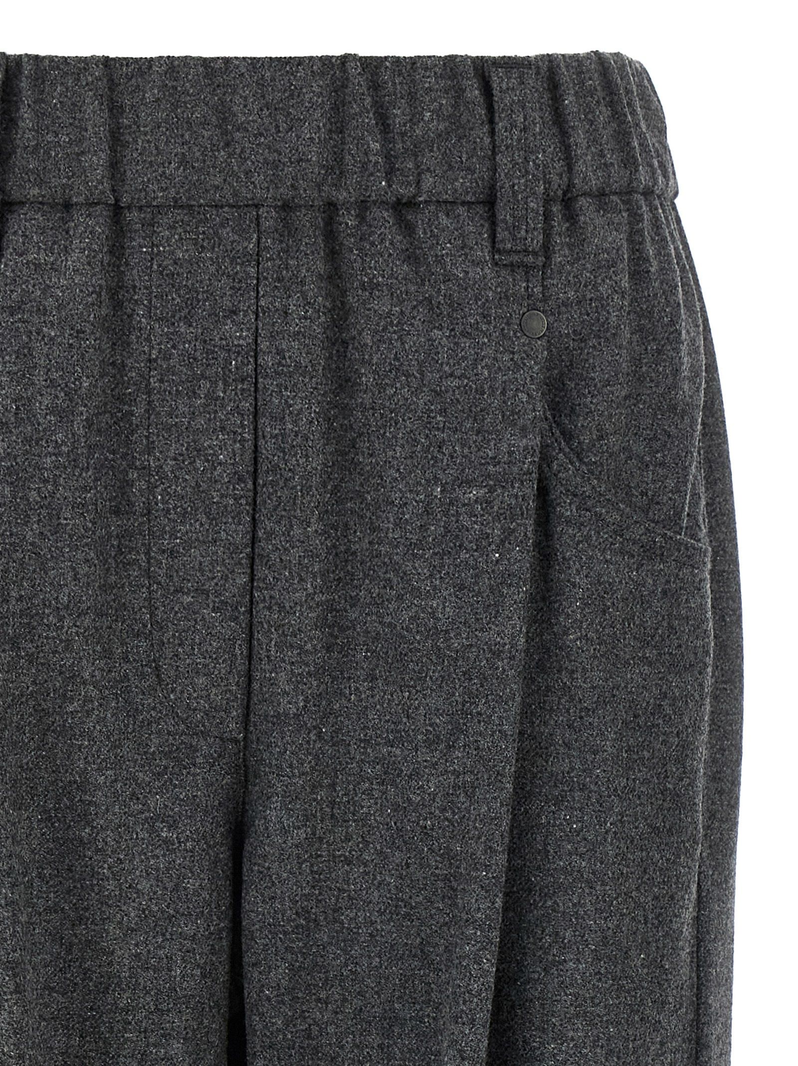 Virgin Wool Casual Women's Pants - Brunello Cucinelli - Modalova