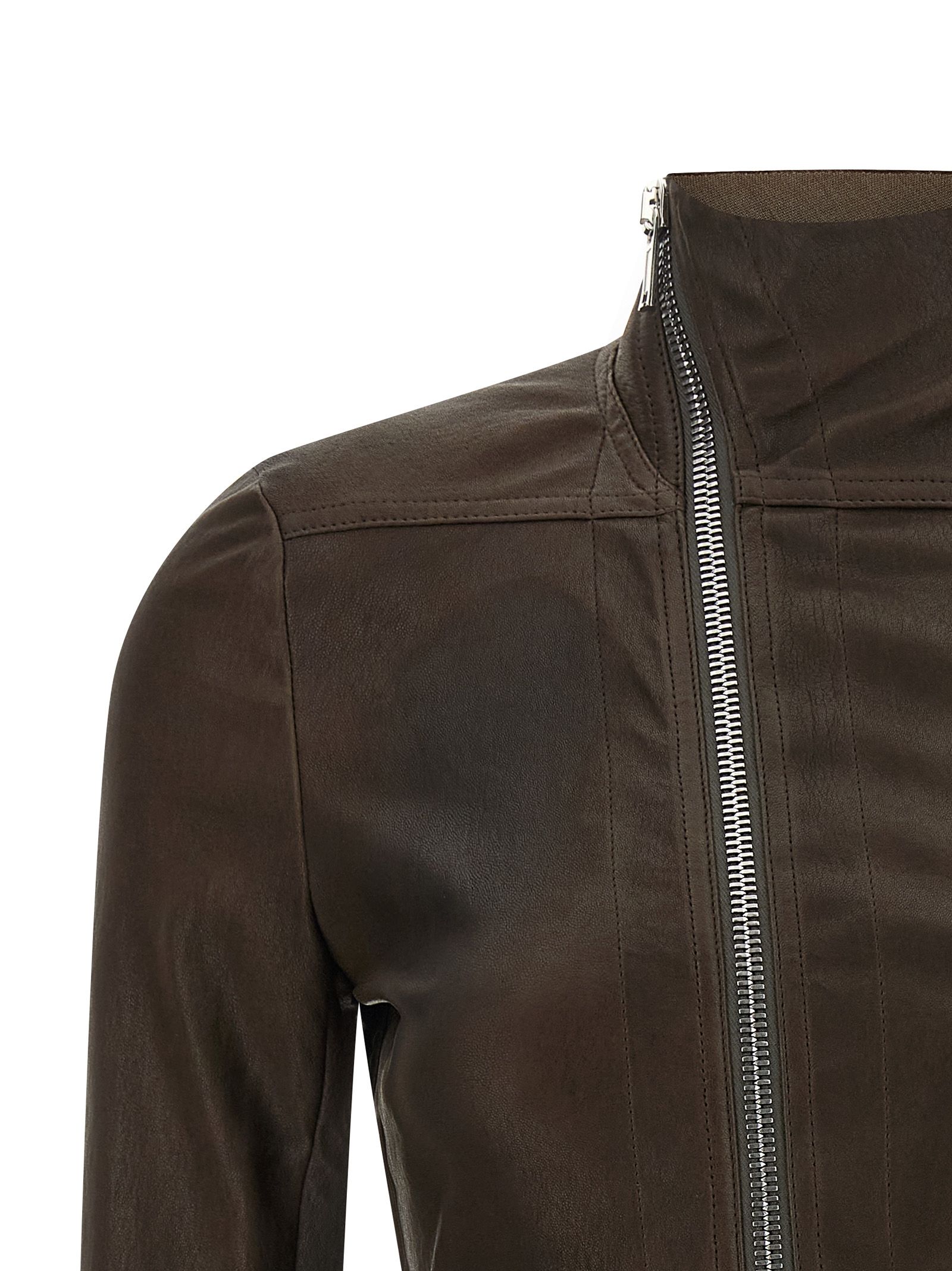 Lamb Leather Leather Women's Jacket - Rick Owens - Modalova