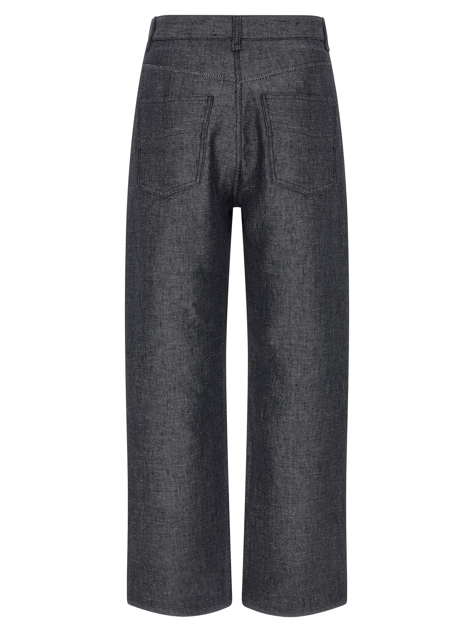 Linen Straight-Leg Men's Jeans - Fendi - Modalova