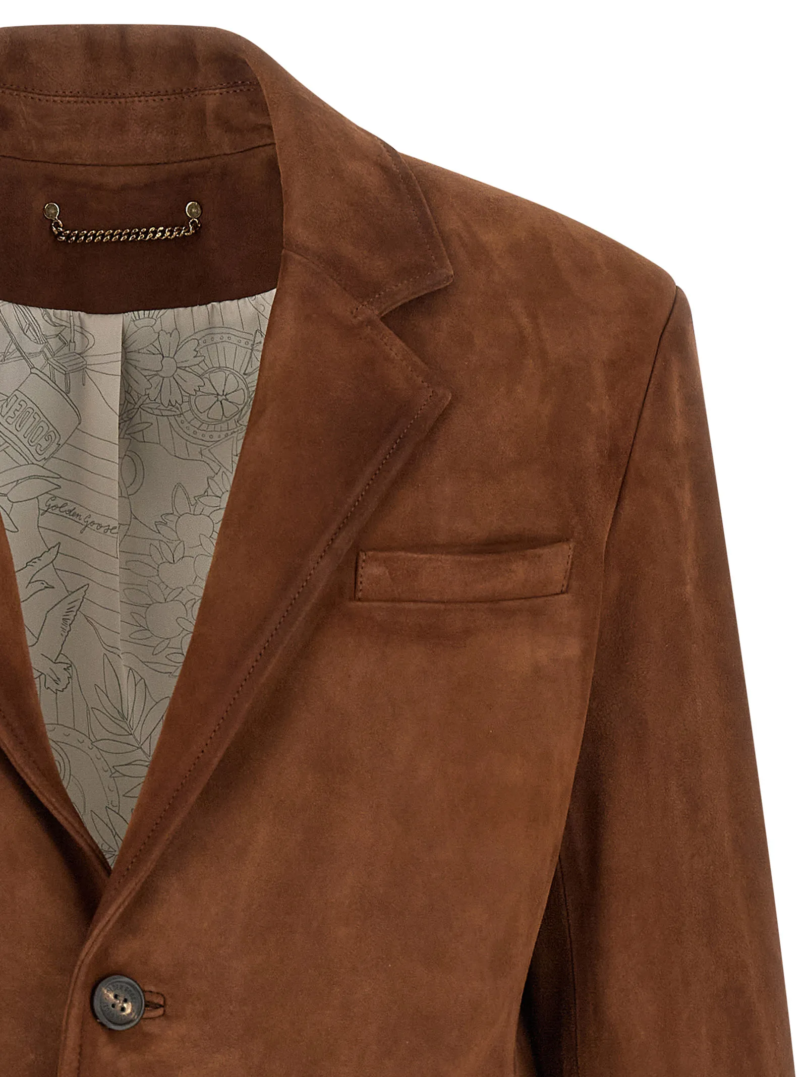 Lamb Leather Leather Men's Jacket - Golden Goose - Modalova