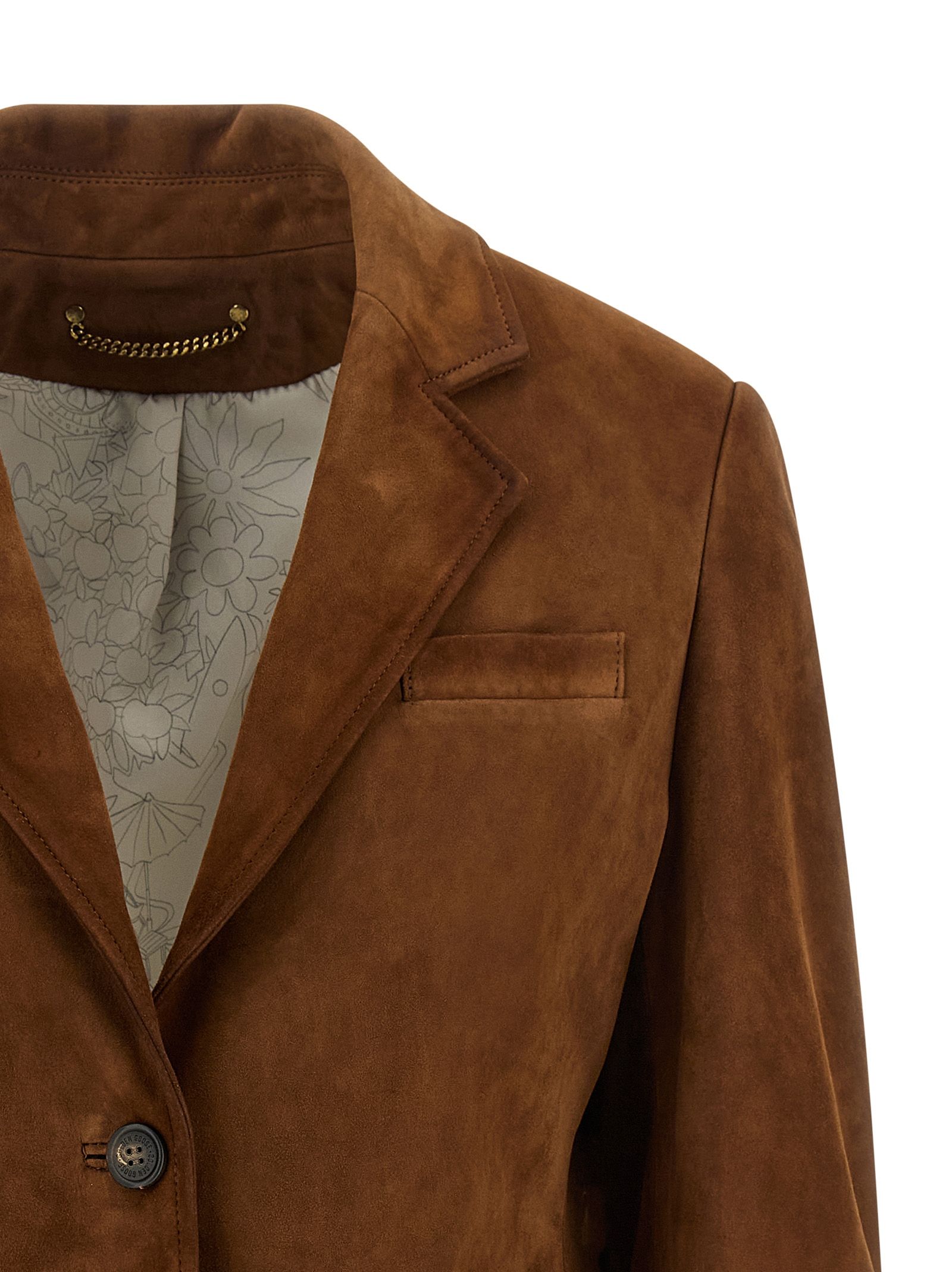 Lamb Leather Leather Women's Jacket - Golden Goose - Modalova