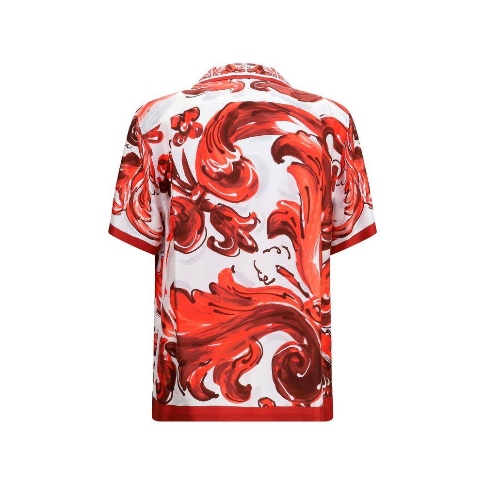 Silk Pattern Men's Shirt - Dolce & Gabbana - Modalova