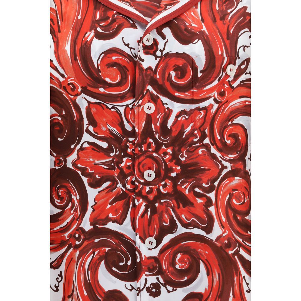 Silk Pattern Men's Shirt - Dolce & Gabbana - Modalova