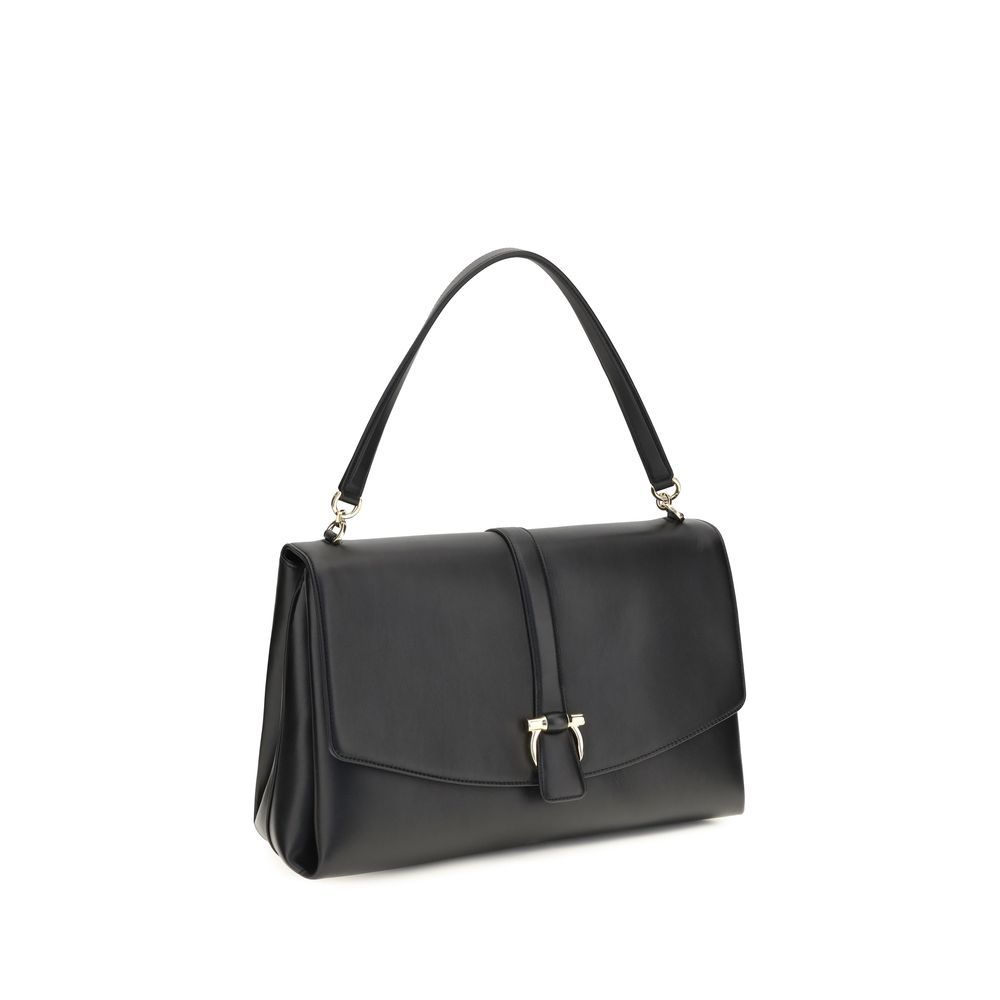 Calf Leather Bos Taurus Shoulder Women's Bag - Ferragamo - Modalova