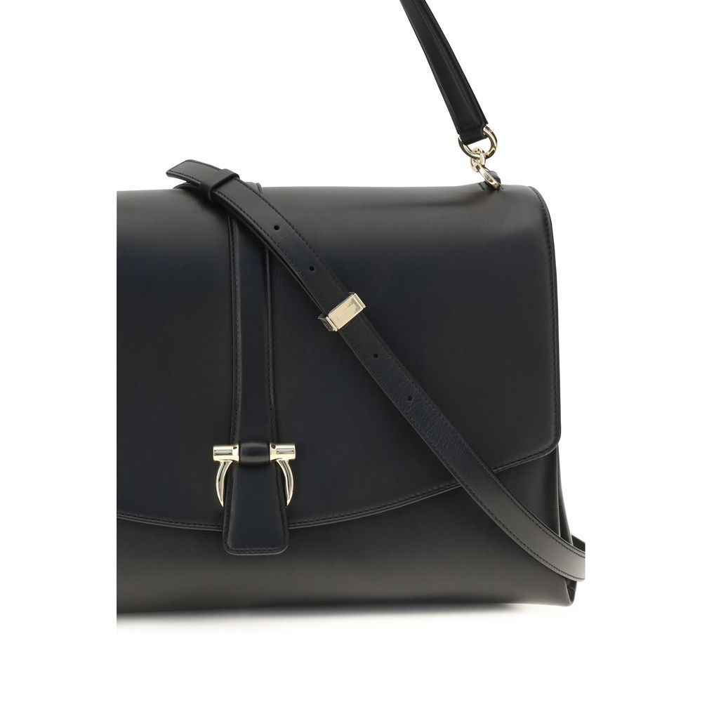 Calf Leather Bos Taurus Shoulder Women's Bag - Ferragamo - Modalova