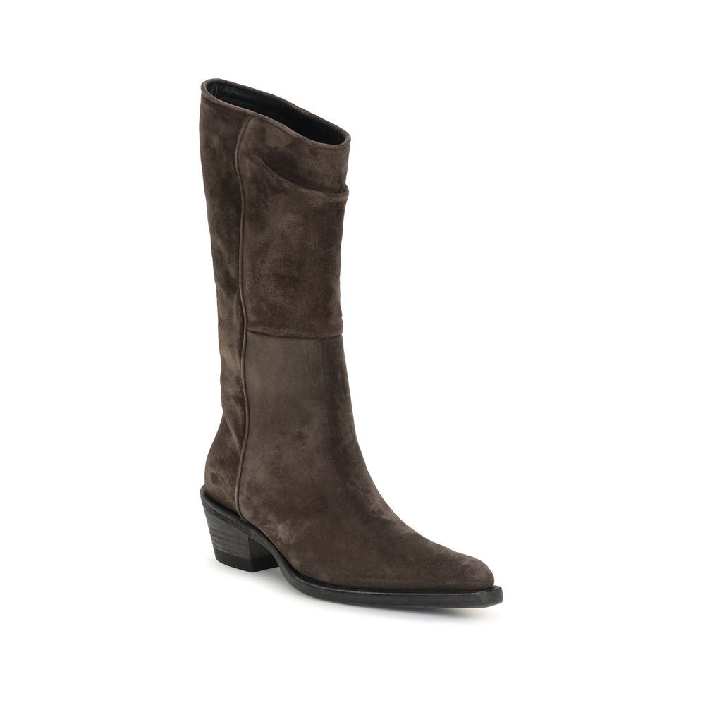 Leather Ankle Women's Boots - Khaite - Modalova