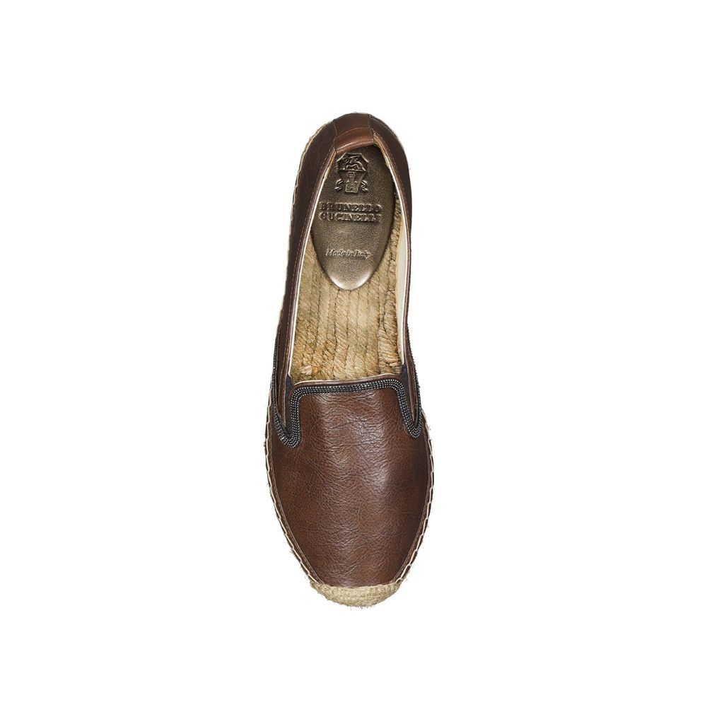 Leather Women's Espadrilles - Brunello Cucinelli - Modalova