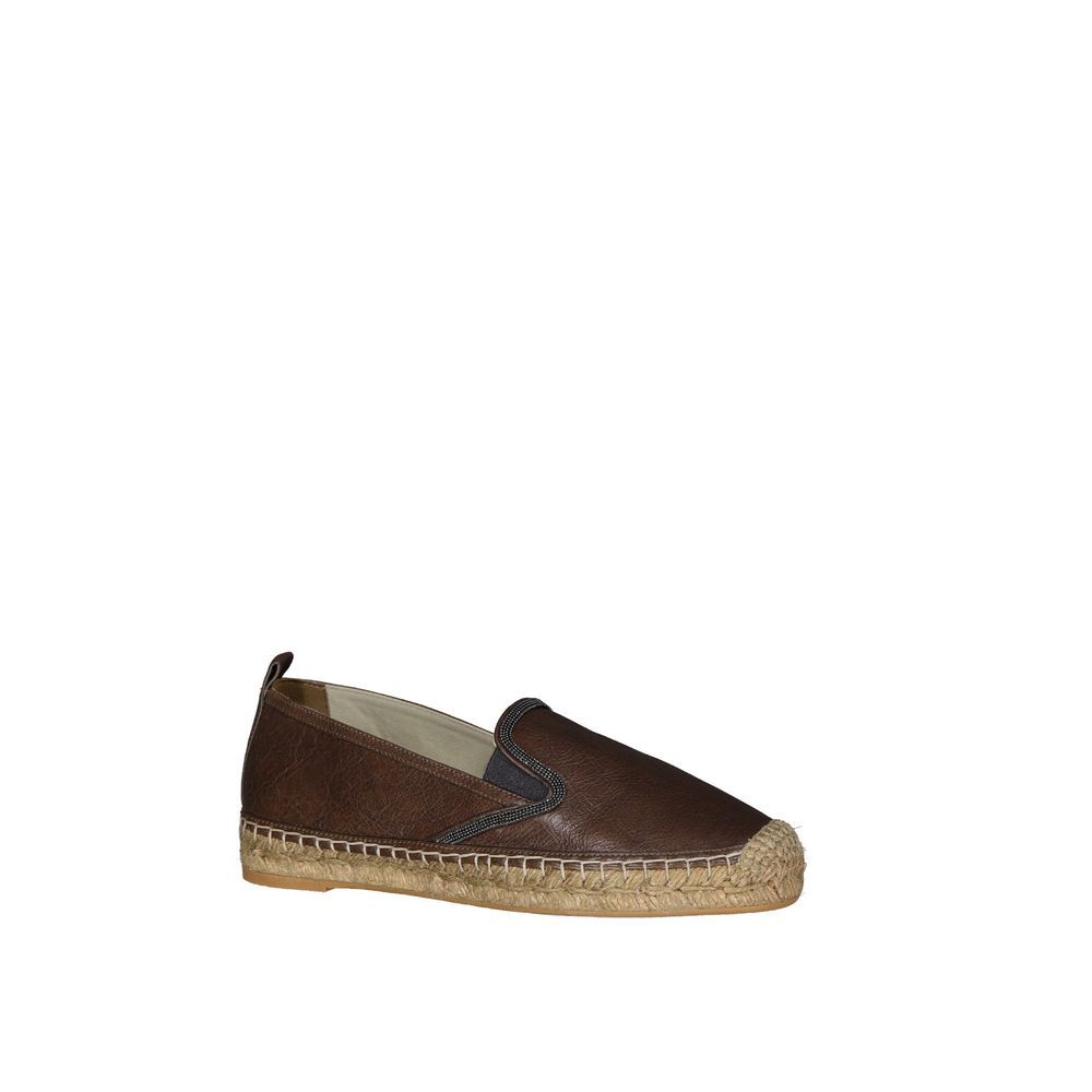 Leather Women's Espadrilles - Brunello Cucinelli - Modalova