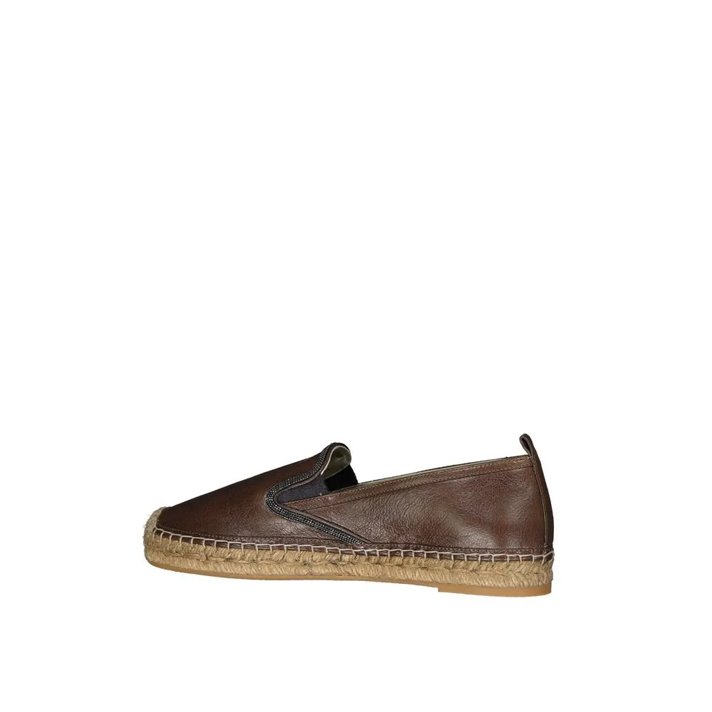 Leather Women's Espadrilles - Brunello Cucinelli - Modalova