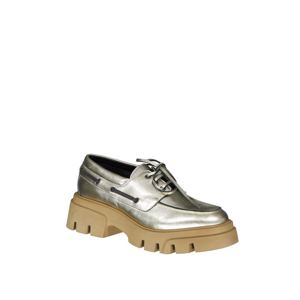 Leather Platform Women's Loafers - Brunello Cucinelli - Modalova