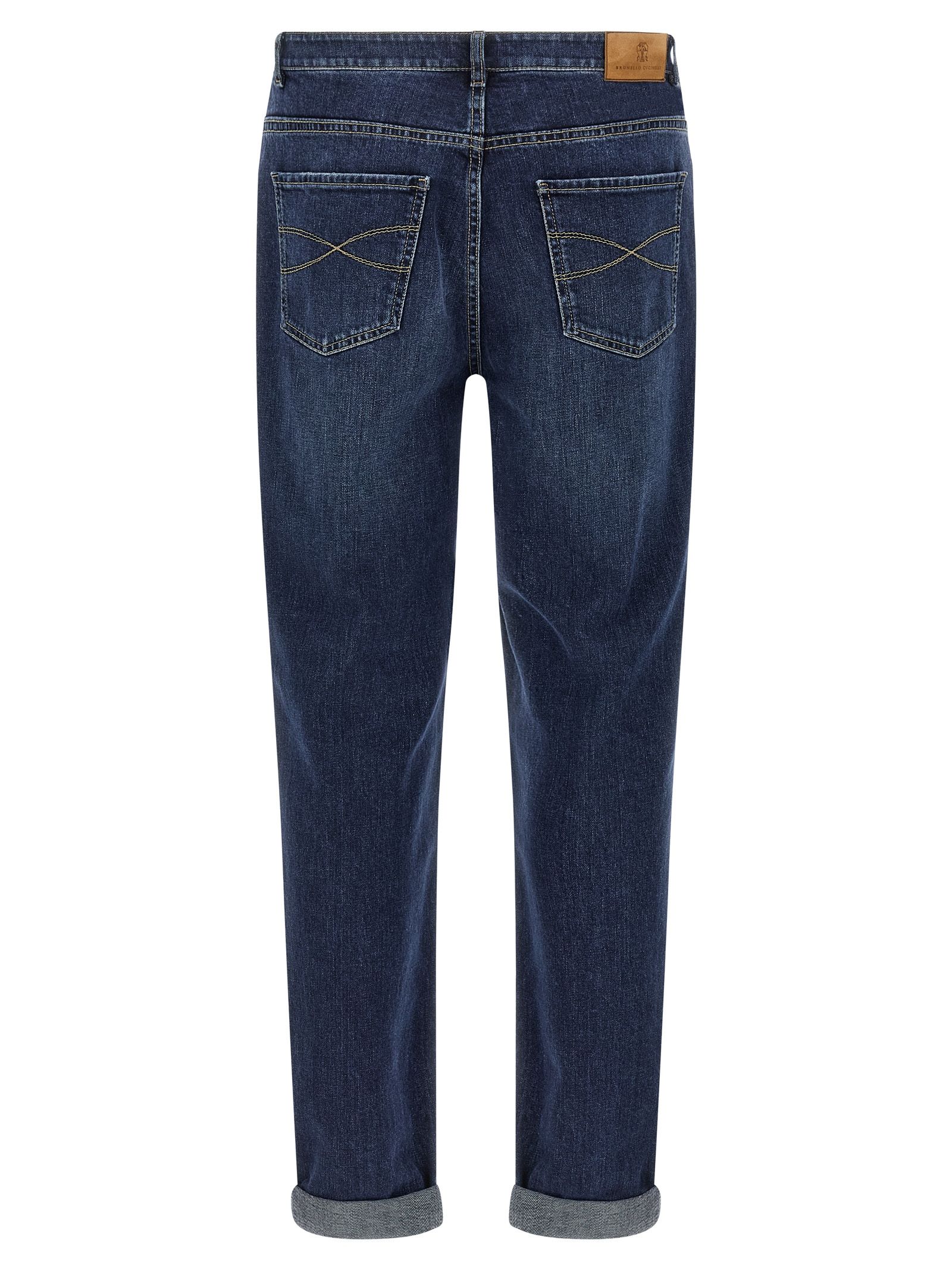 Cotton Straight-Leg Men's Jeans - Brunello Cucinelli - Modalova