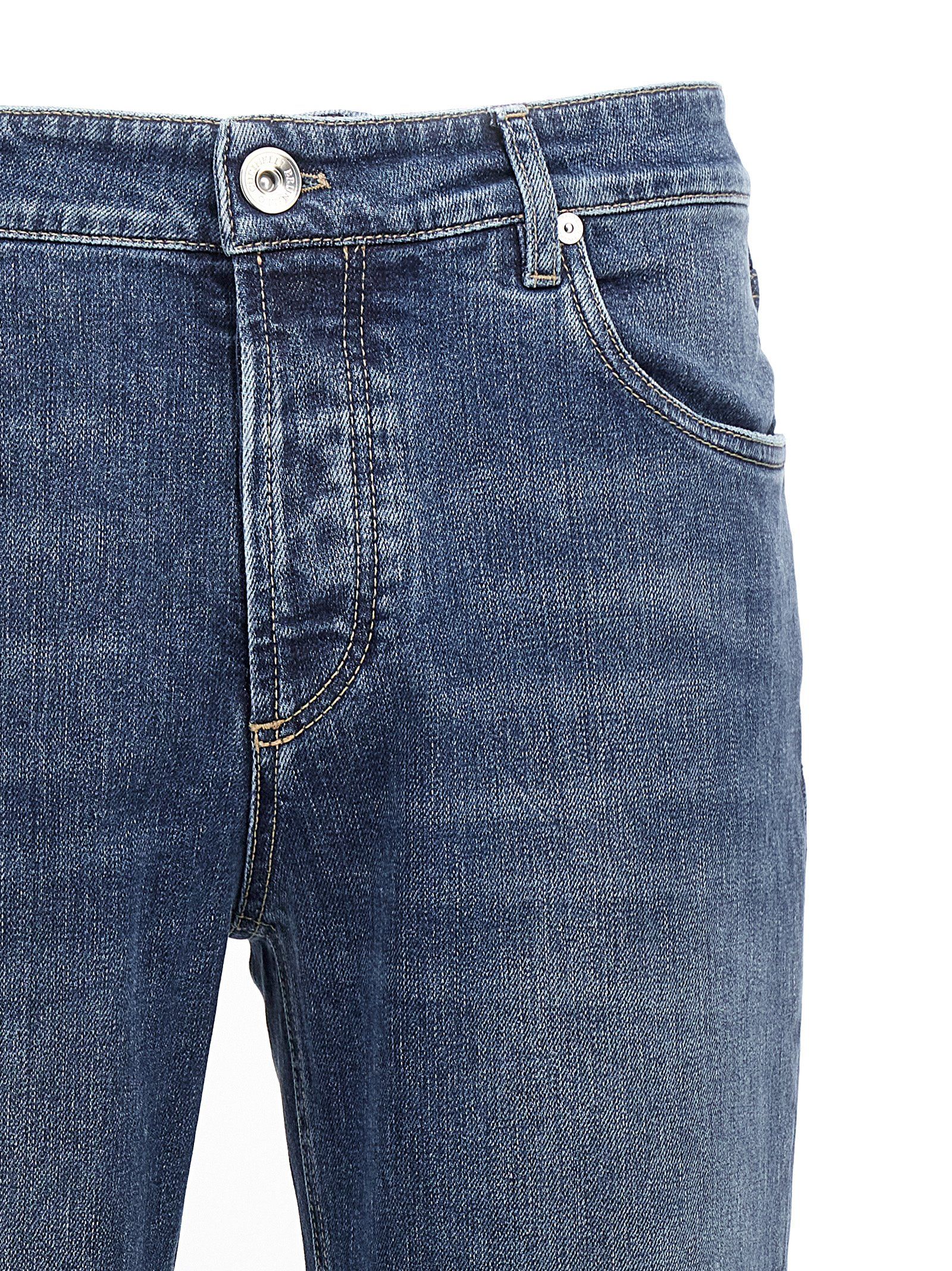 Cotton Slim Fit Men's Jeans - Brunello Cucinelli - Modalova