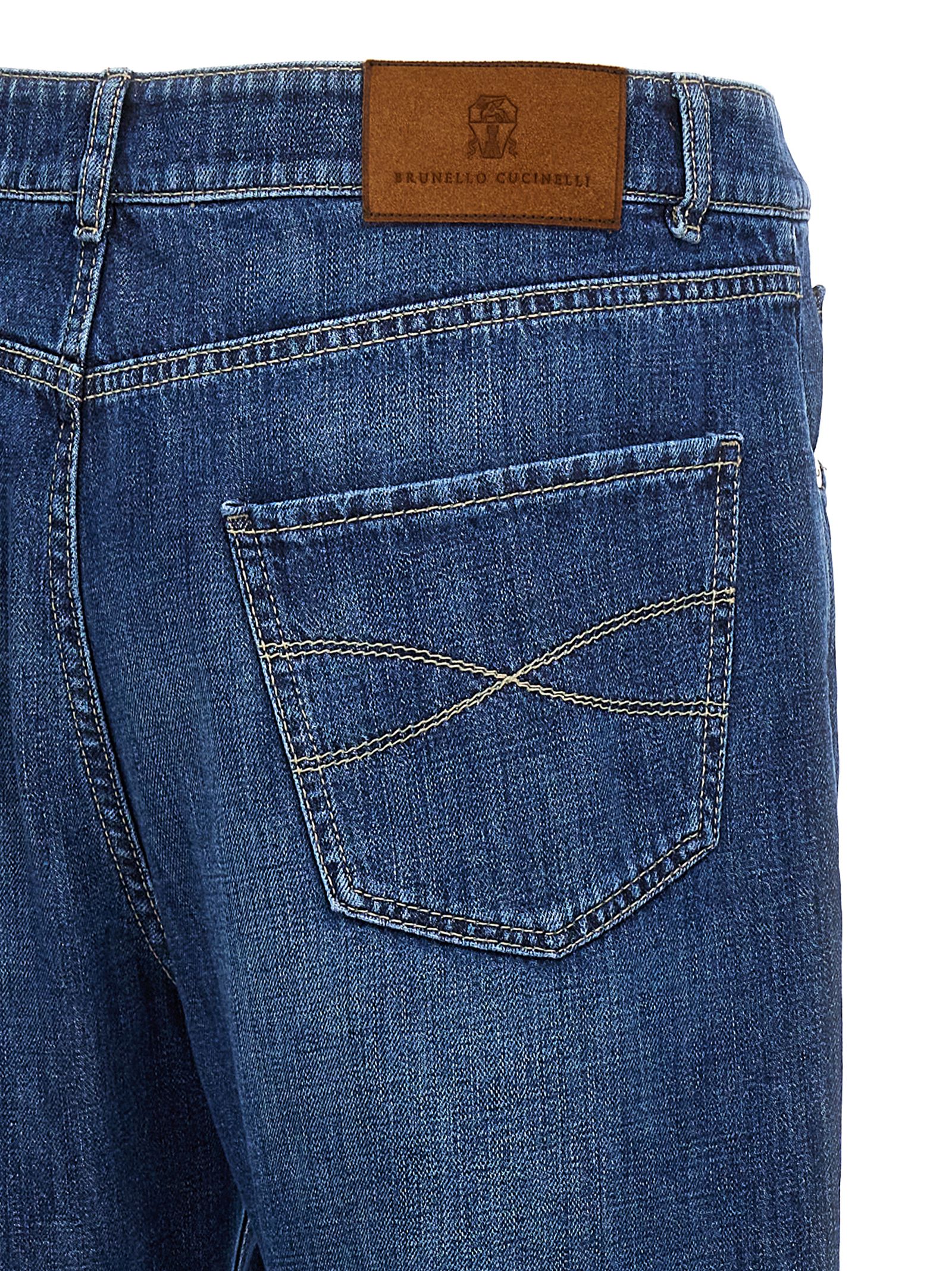 Cotton Relaxed Fit Men's Jeans - Brunello Cucinelli - Modalova