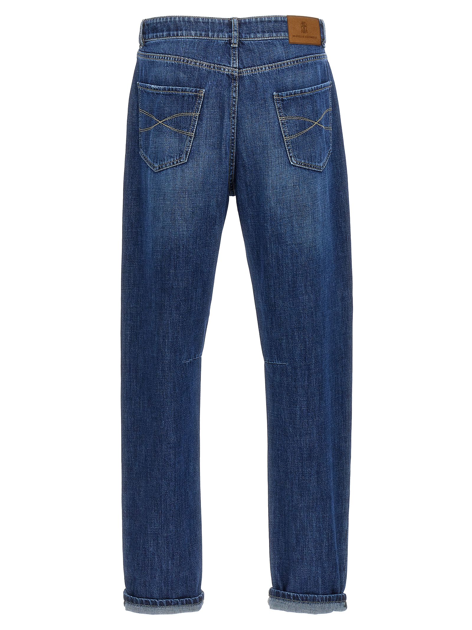Cotton Relaxed Fit Men's Jeans - Brunello Cucinelli - Modalova