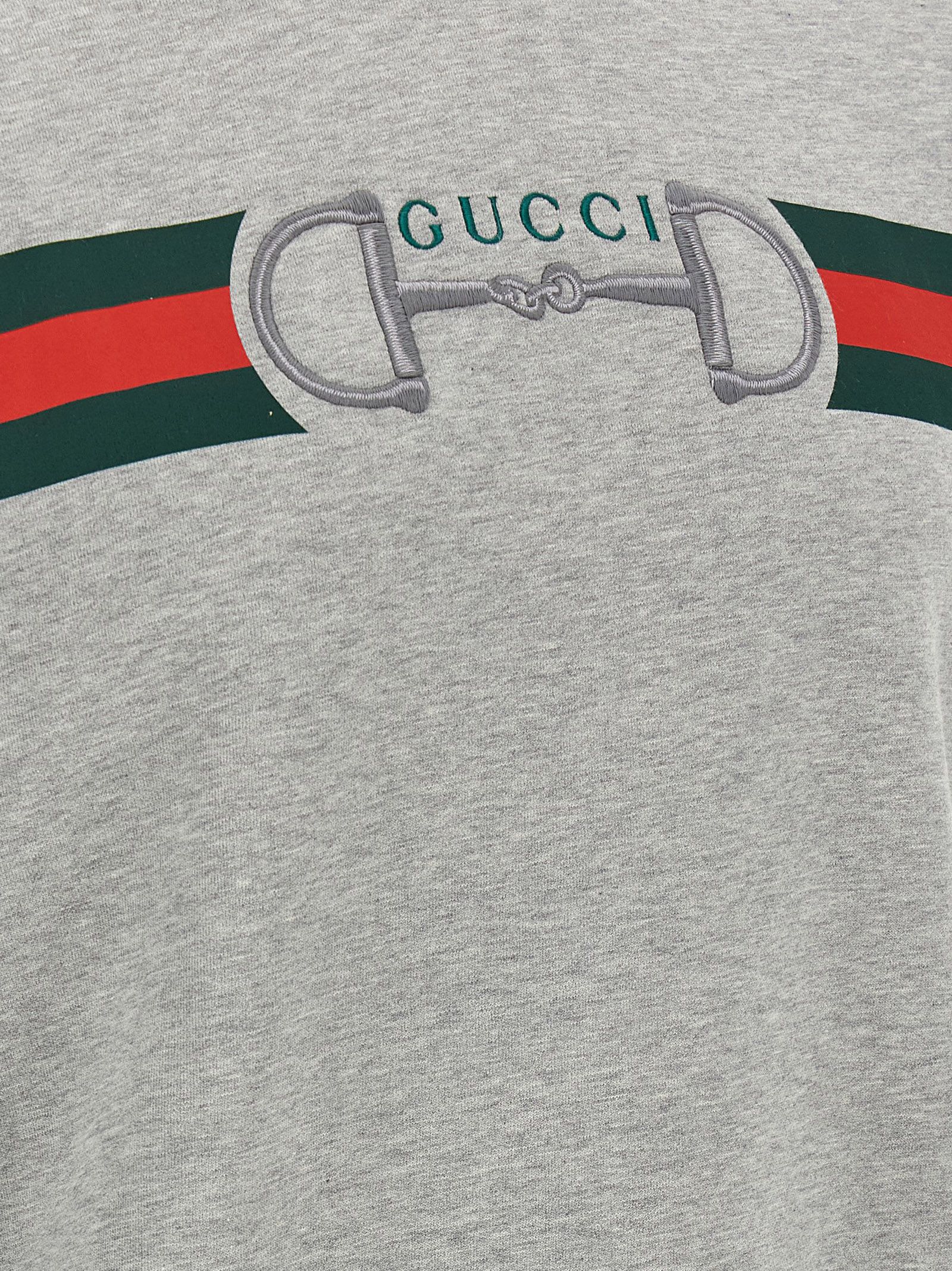Gucci Gray Cotton Men's Sweatshirt - Gucci - Modalova