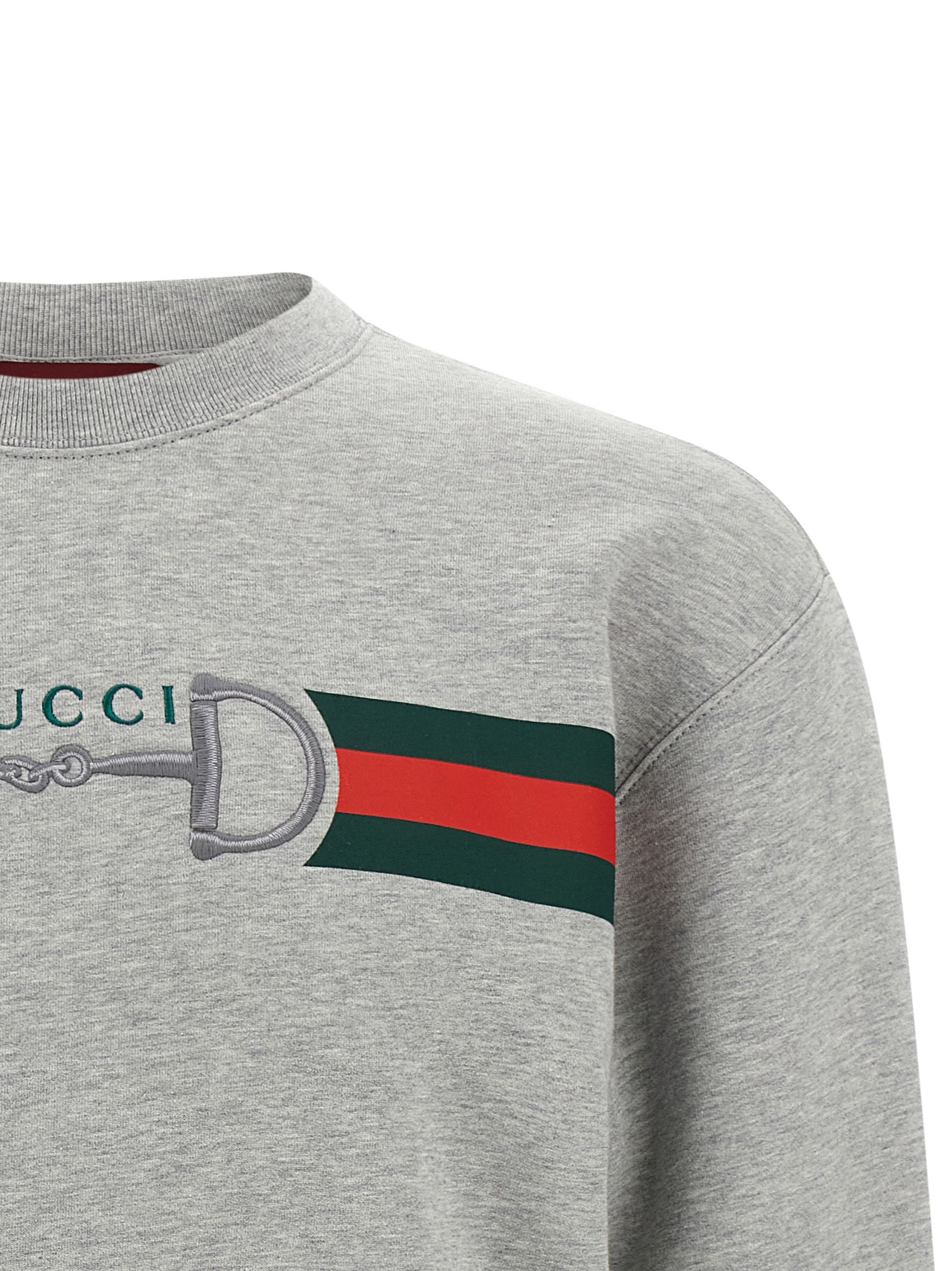 Gucci Gray Cotton Men's Sweatshirt - Gucci - Modalova