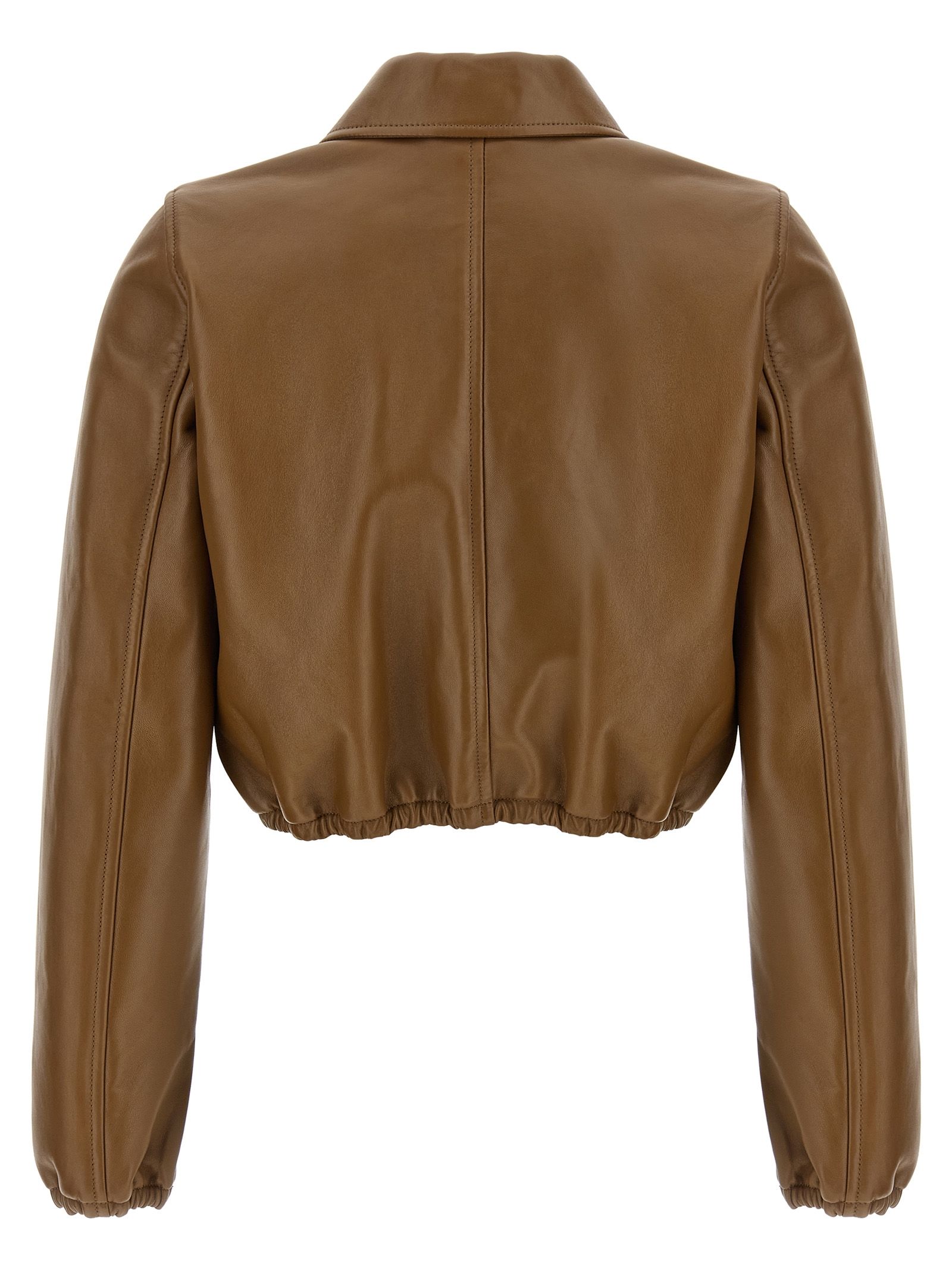 Lamb Leather Leather Women's Jacket - Gucci - Modalova