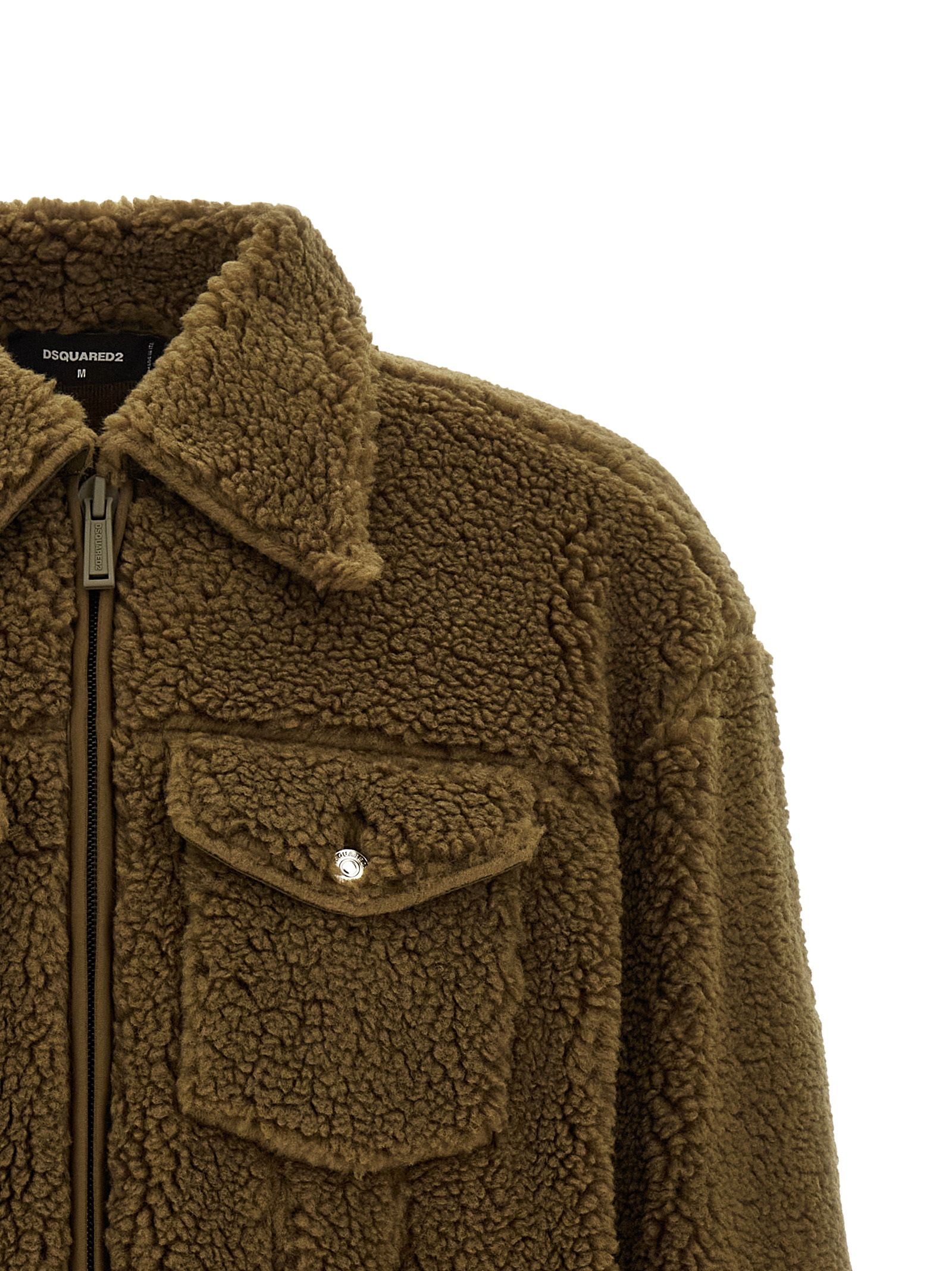 Polyester Full-Length Men's Jacket - Dsquared² - Modalova