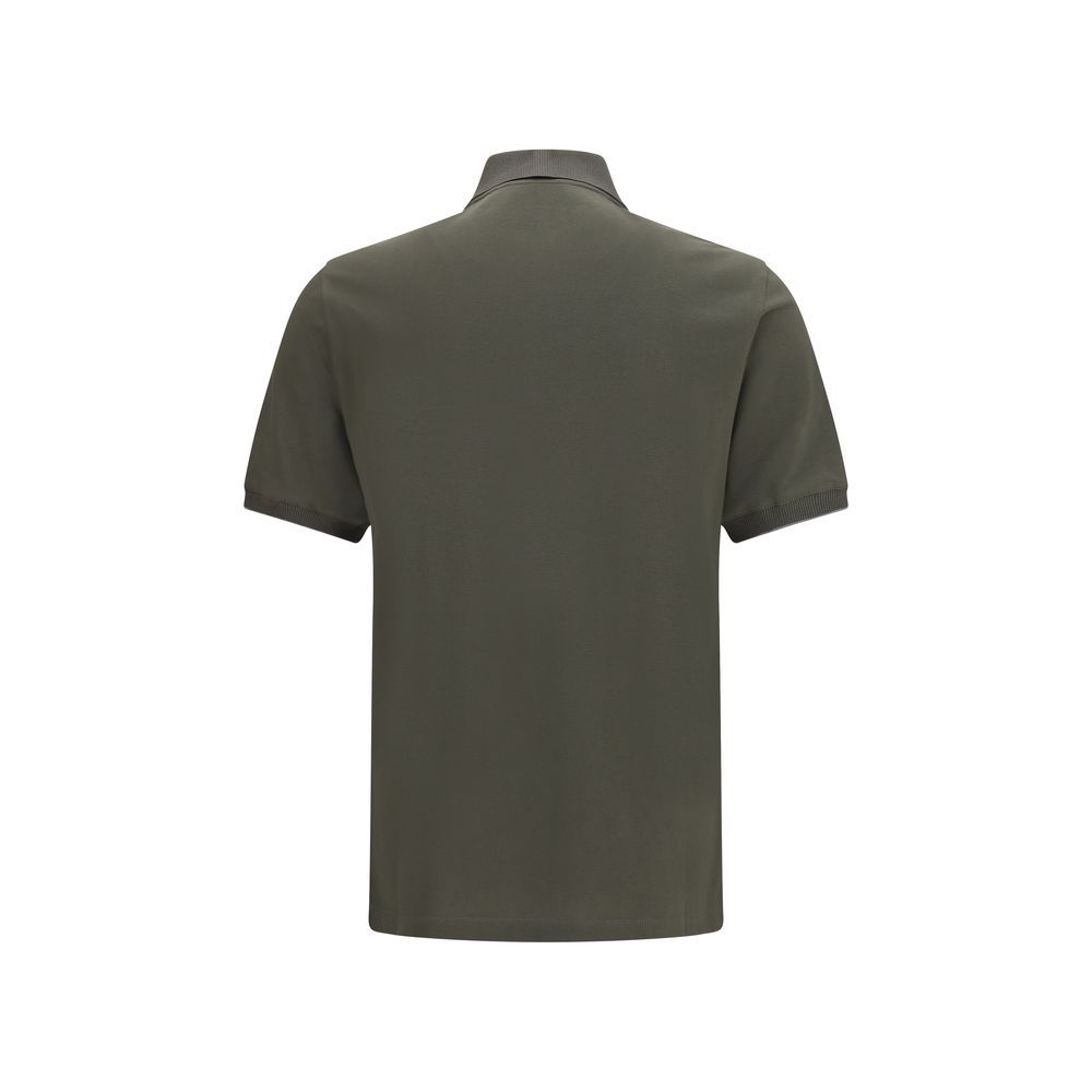 Cotton Polo Men's Shirt - Brunello Cucinelli - Modalova