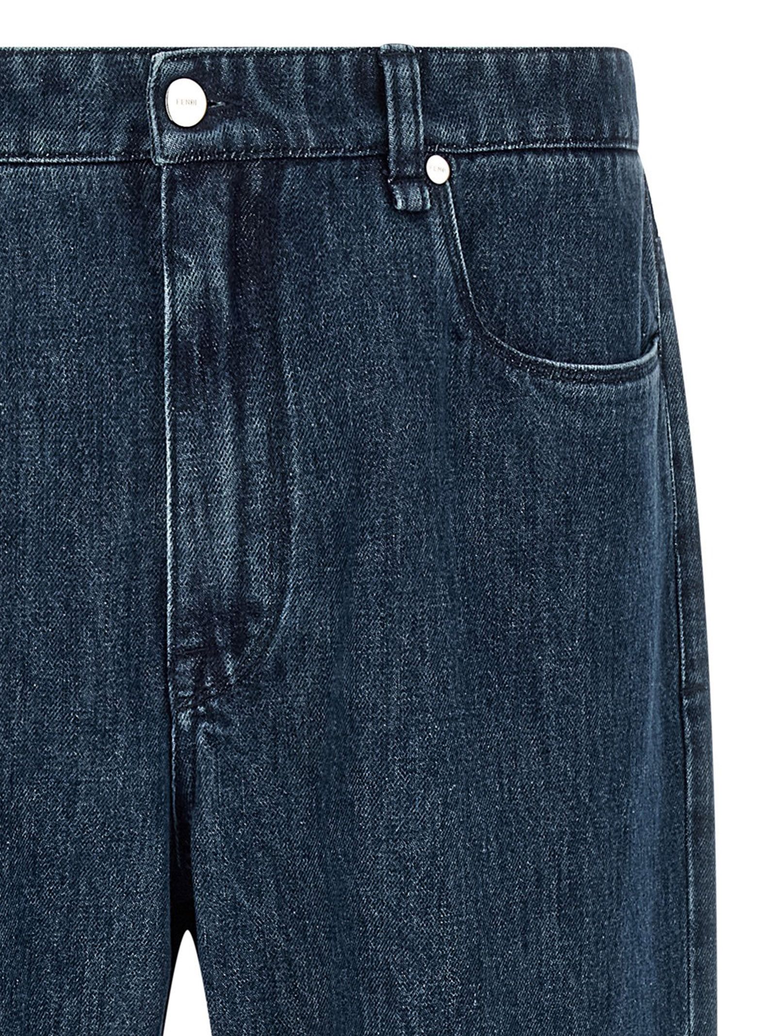 Cotton Flared Men's Jeans - Fendi - Modalova