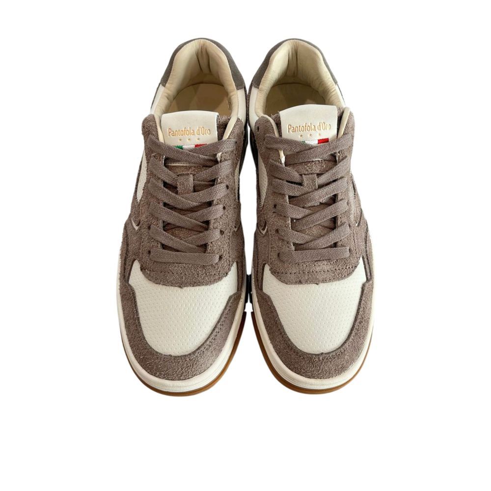 Grey Leather Men Men's Sneaker - Pantofola D'Oro - Modalova