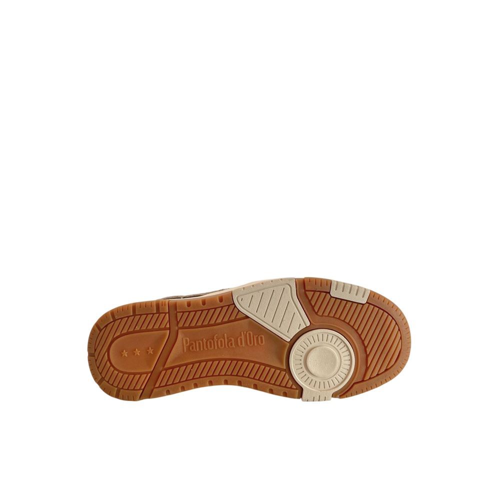Grey Leather Men Men's Sneaker - Pantofola D'Oro - Modalova