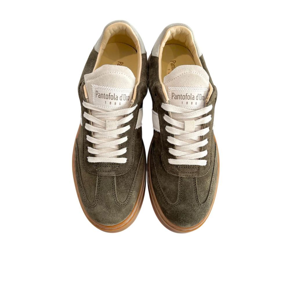 Green Suede Men Men's Sneaker - Pantofola D'Oro - Modalova