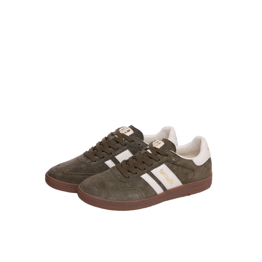 Green Suede Men's Men's Sneaker - Pantofola D'Oro - Modalova