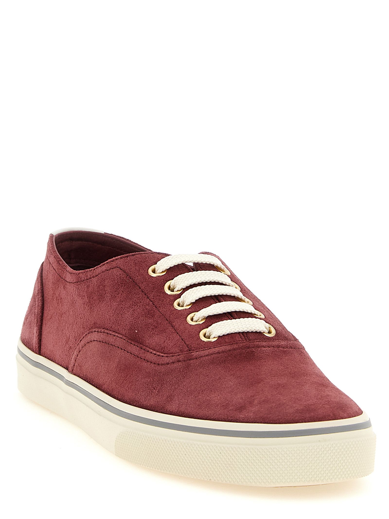 Calfskin Low Top Men's Sneakers - Brunello Cucinelli - Modalova