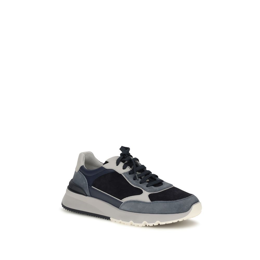 Calf Leather Bos Taurus Athletic Men's Sneakers - Brunello Cucinelli - Modalova