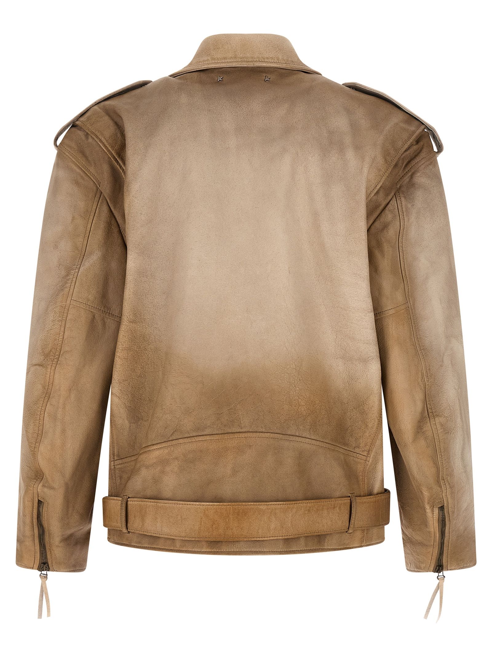 Buffalo Leather Leather Men's Jacket - Golden Goose - Modalova