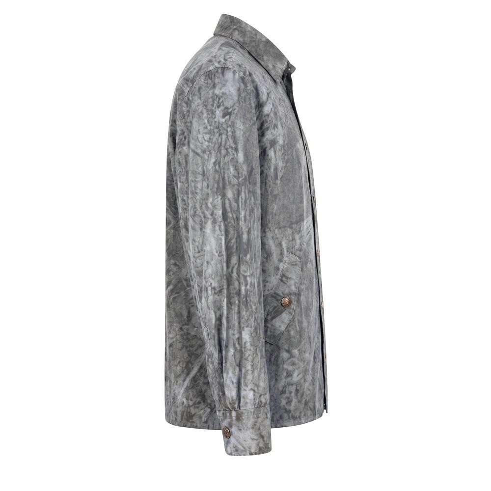 Grey Viscose Men Men's Shirt - Mr&Mrs Italy - Modalova