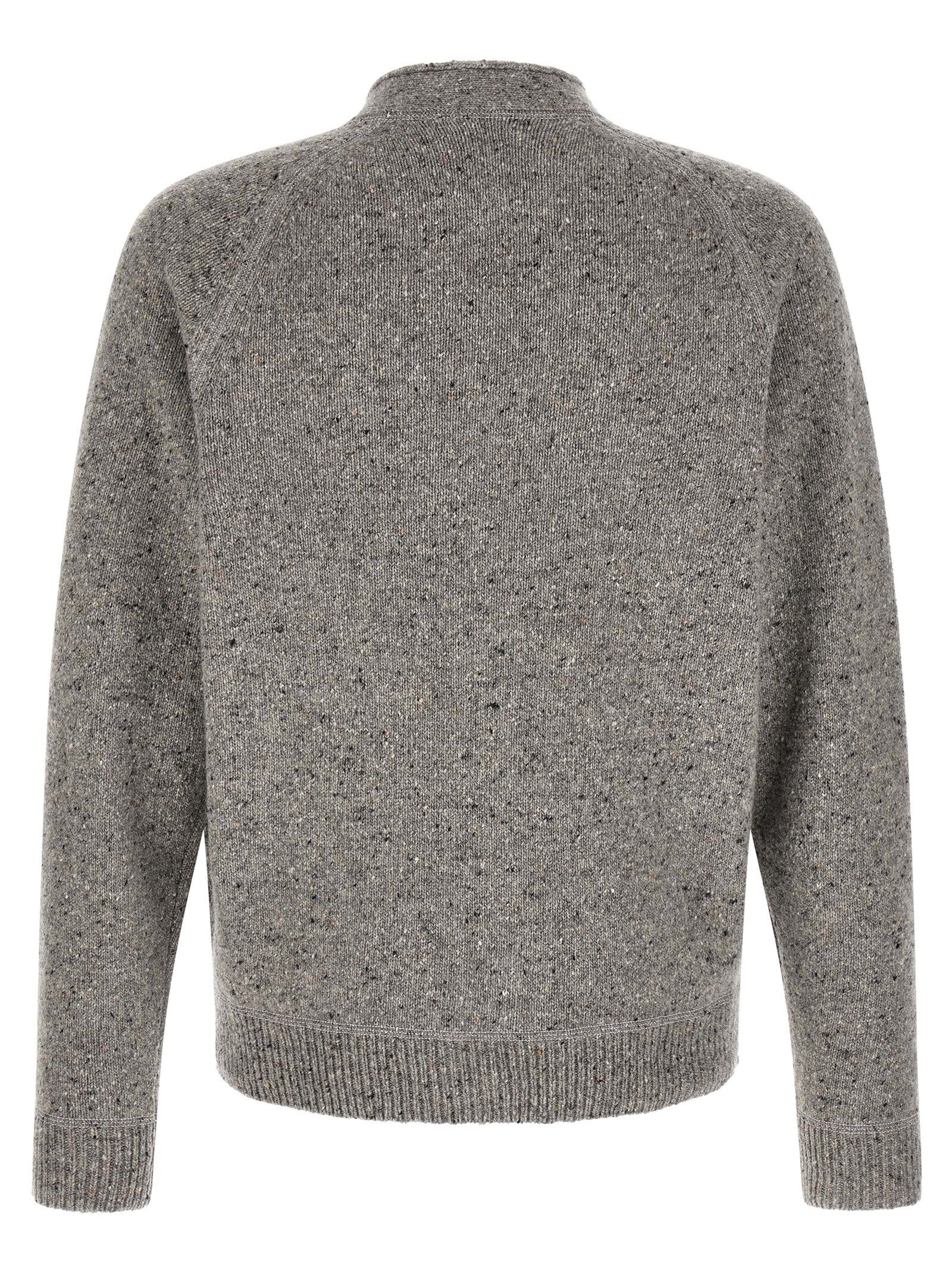 Dsquared² Gray Wool Men's Cardigan - Dsquared² - Modalova