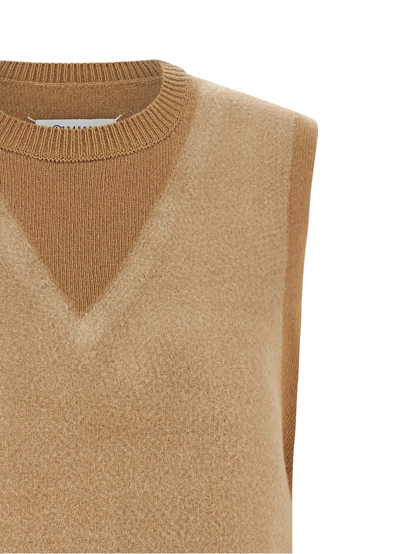 Virgin Wool Sleeveless Women's Jacket - Maison Margiela - Modalova