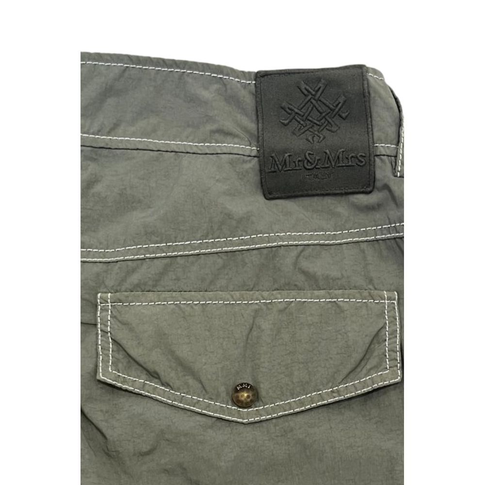 Green Fabric Men Men's Pant - Mr&Mrs Italy - Modalova