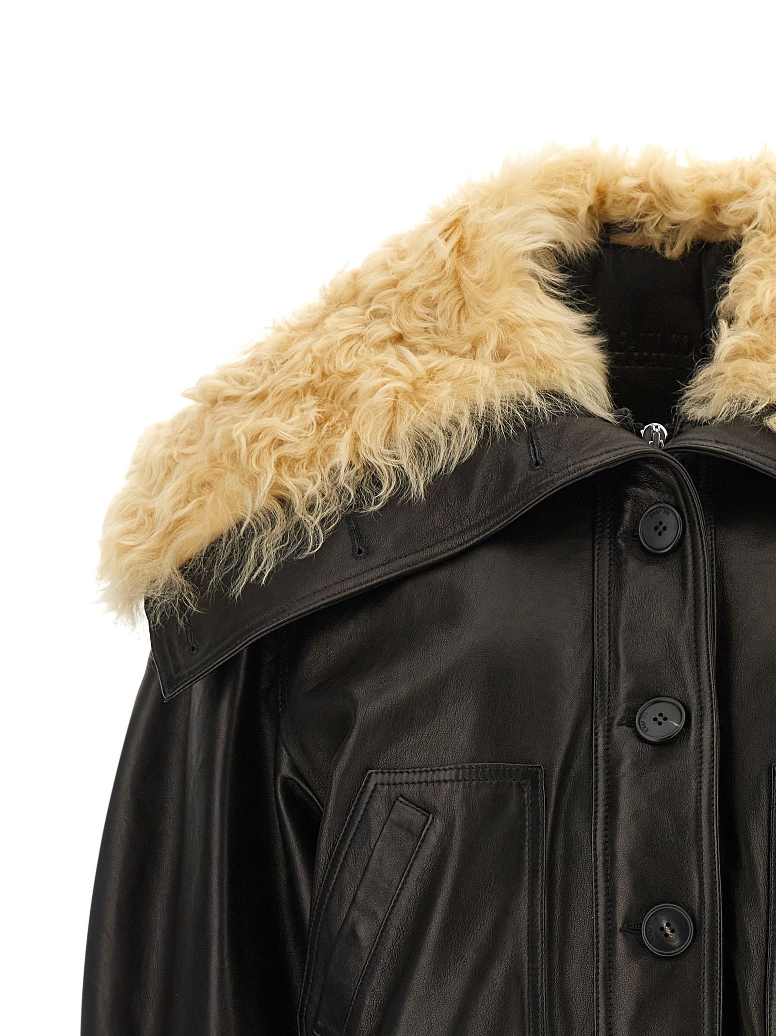 Lamb Leather Leather Women's Jacket - The Attico - Modalova