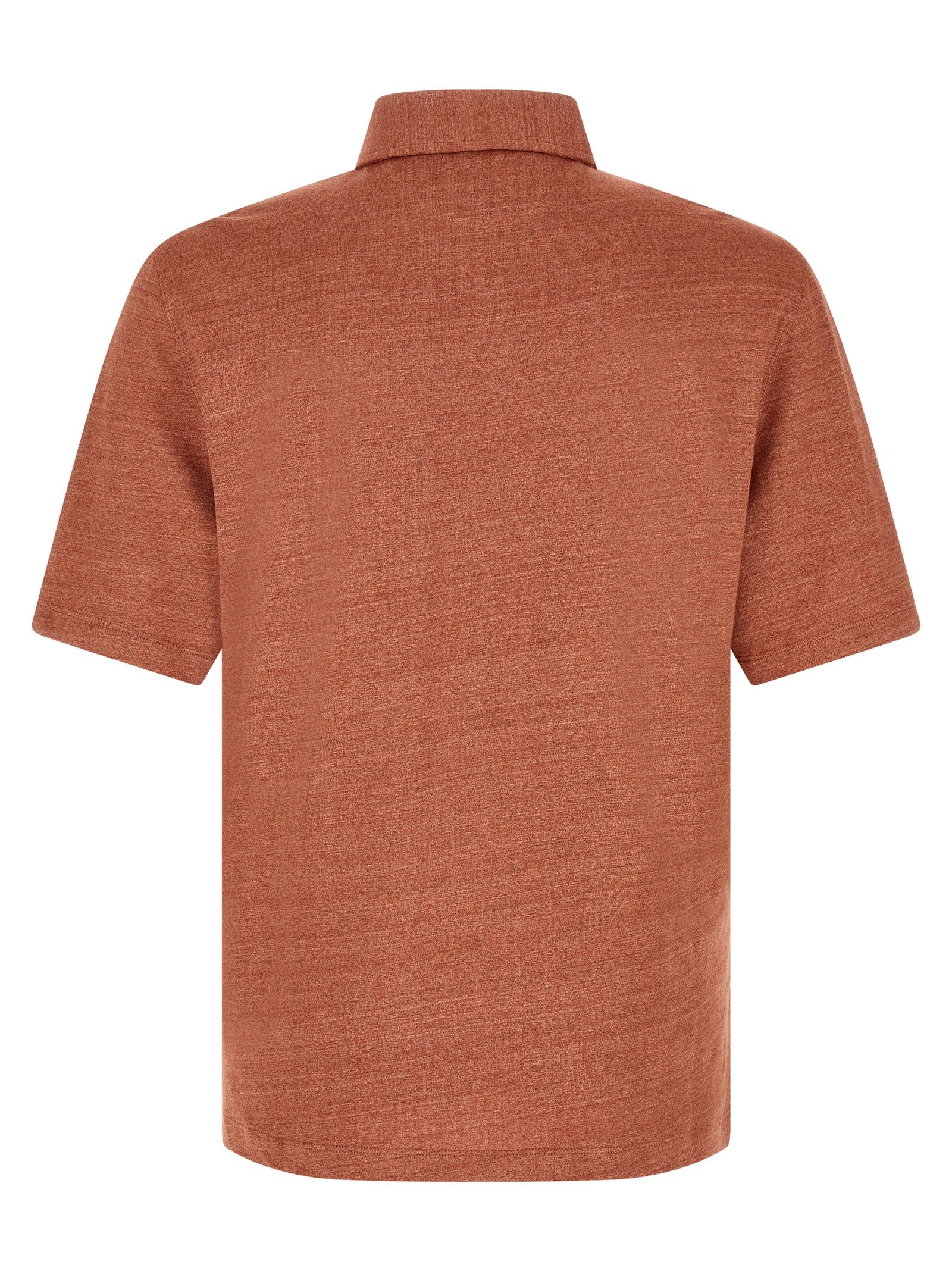 Linen Polo Men's Shirt - Brunello Cucinelli - Modalova