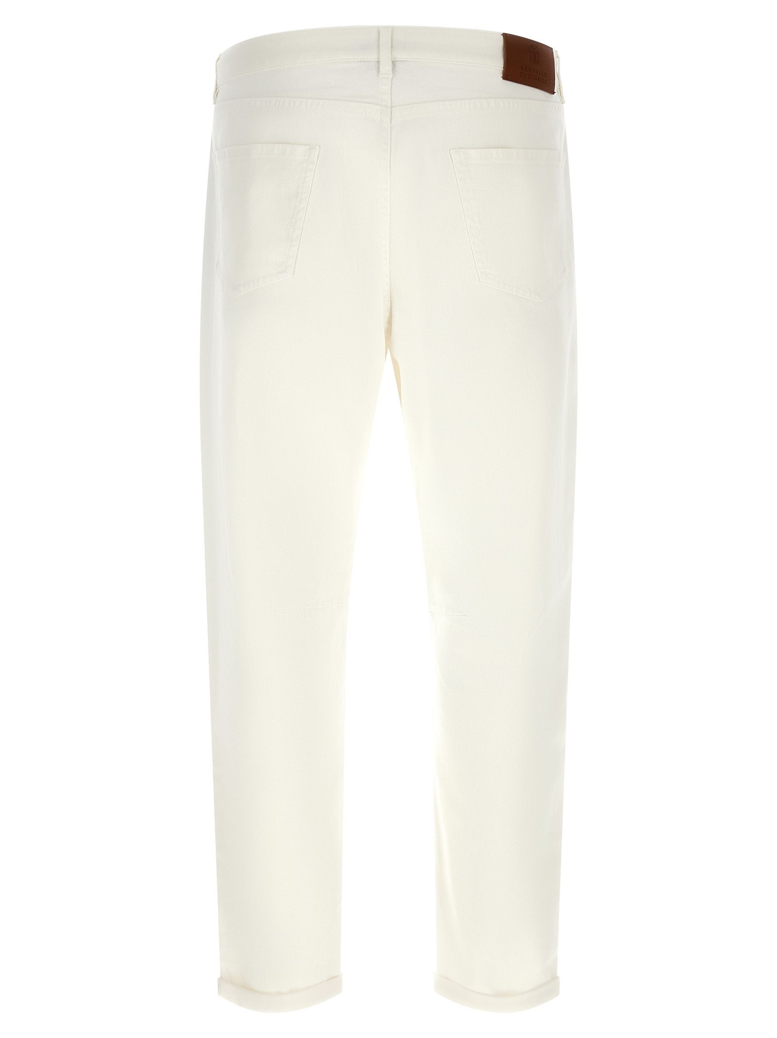 Cotton Cropped Men's Jeans - Brunello Cucinelli - Modalova