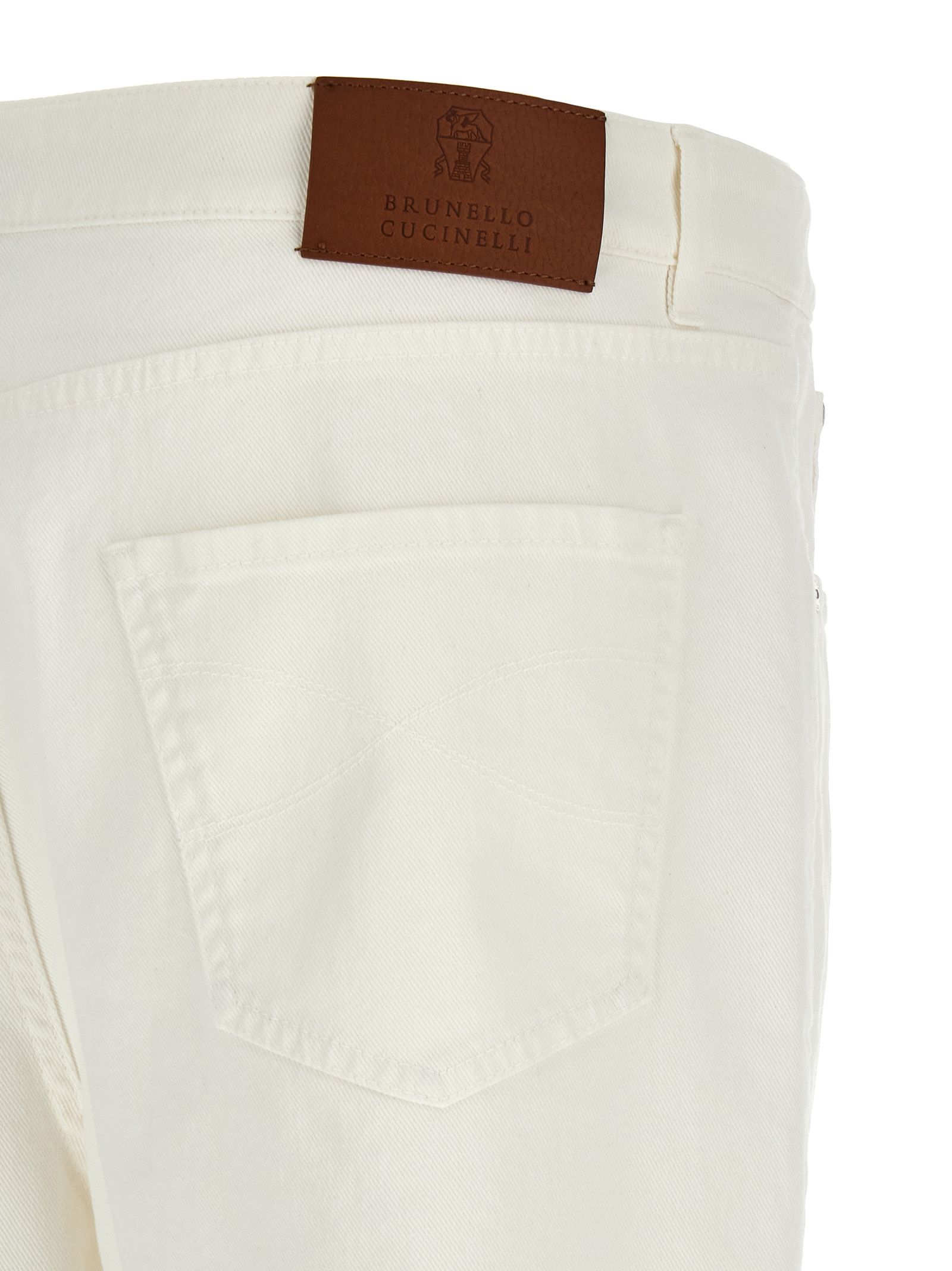 Cotton Cropped Men's Jeans - Brunello Cucinelli - Modalova