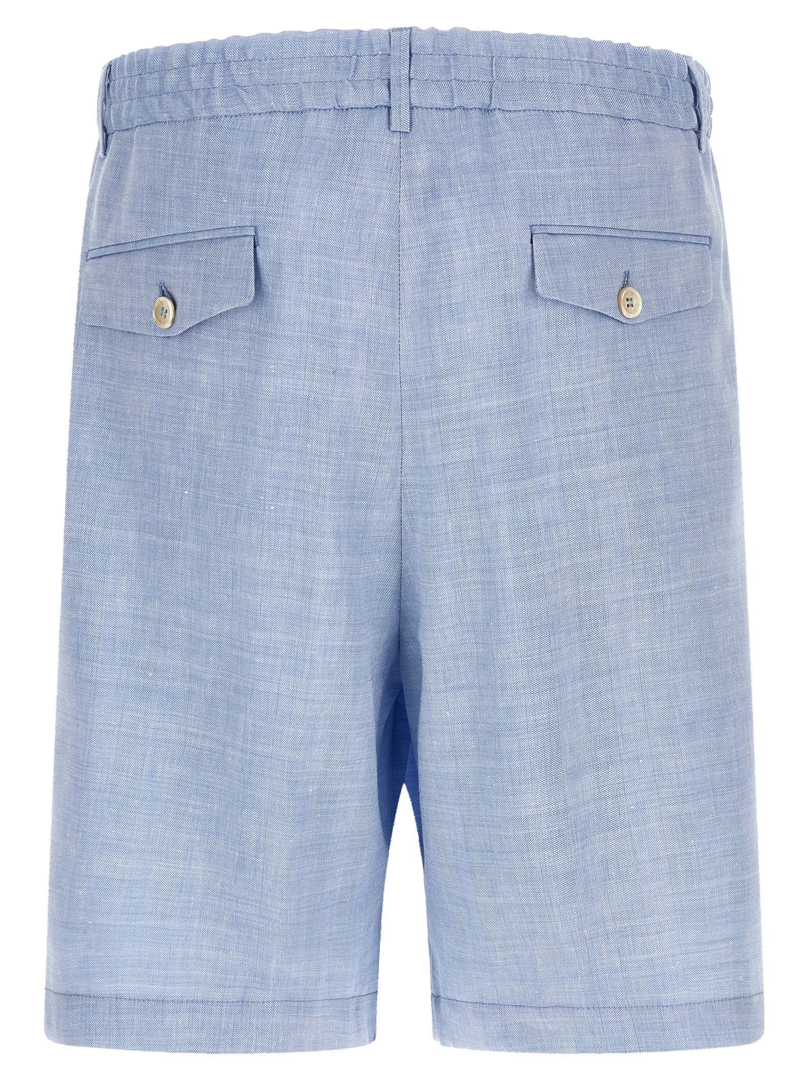 Linen Bermuda Men's Shorts - Brunello Cucinelli - Modalova