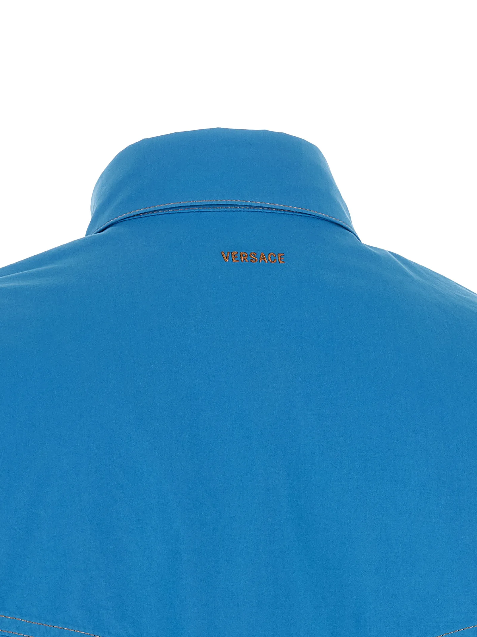 Versace Blue Cotton Women's Blouse - Versace - Modalova