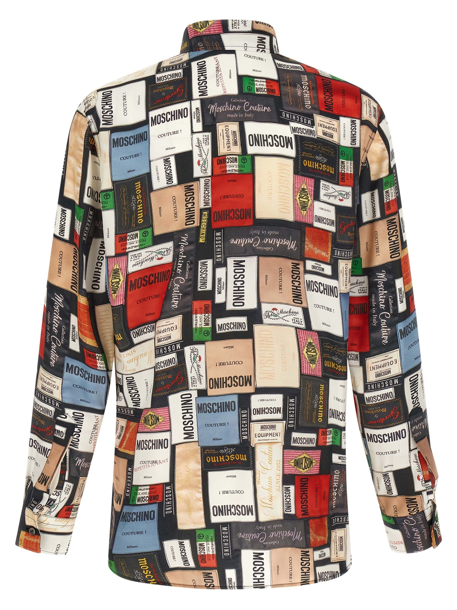 Silk Men's Blouse - Moschino - Modalova