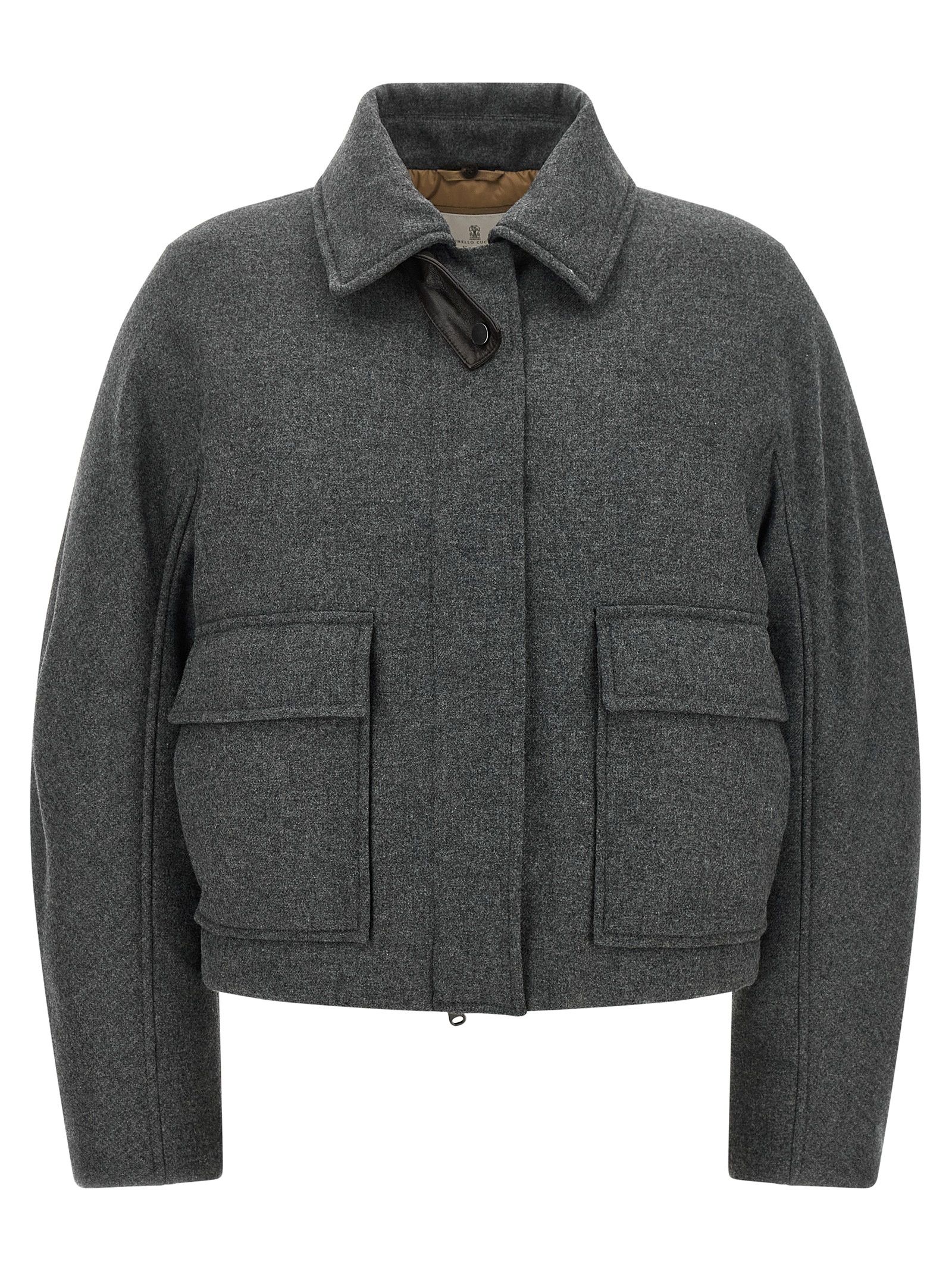 Virgin Wool Full-Length Women's Jacket - Brunello Cucinelli - Modalova