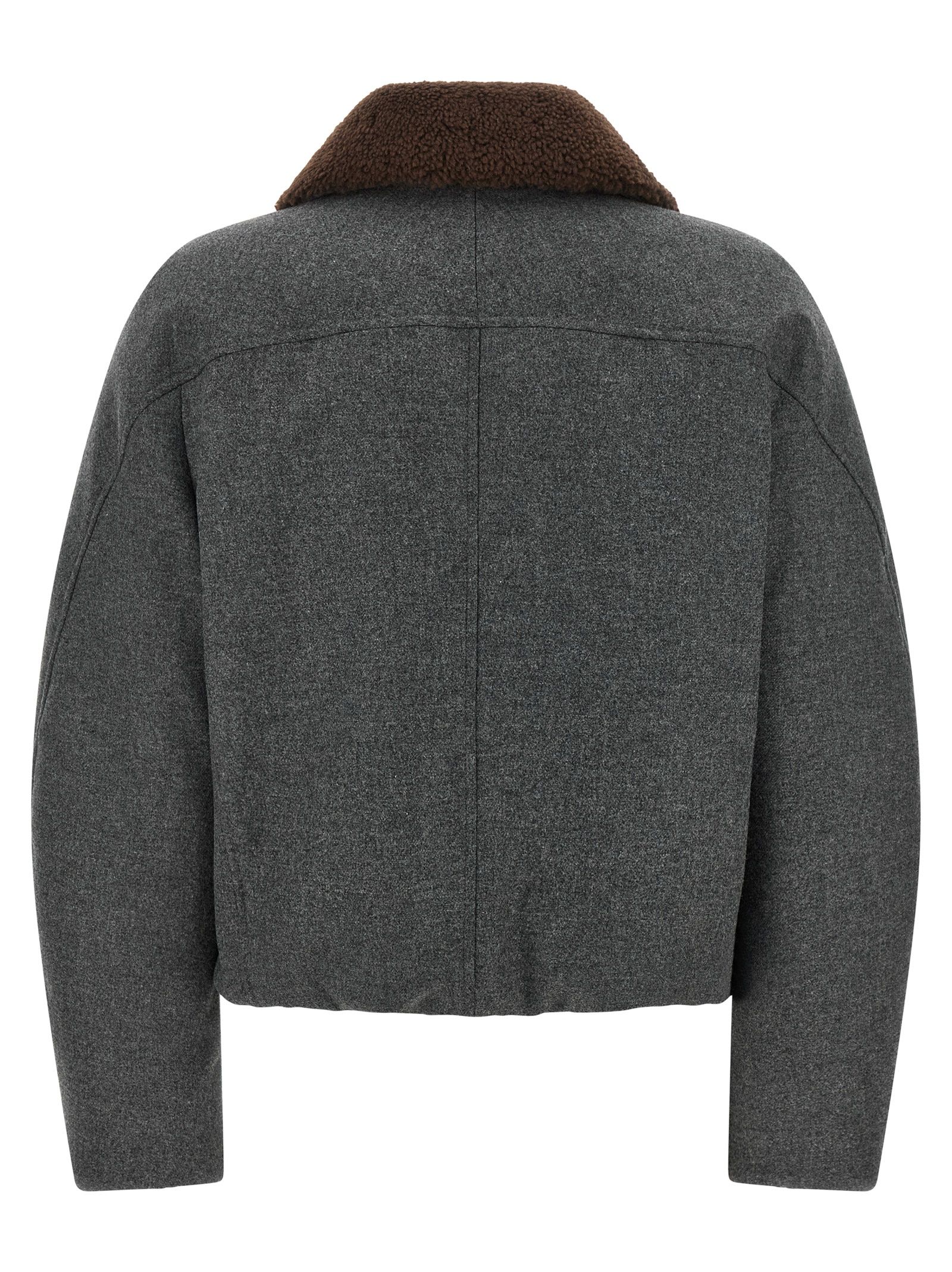 Virgin Wool Full-Length Women's Jacket - Brunello Cucinelli - Modalova