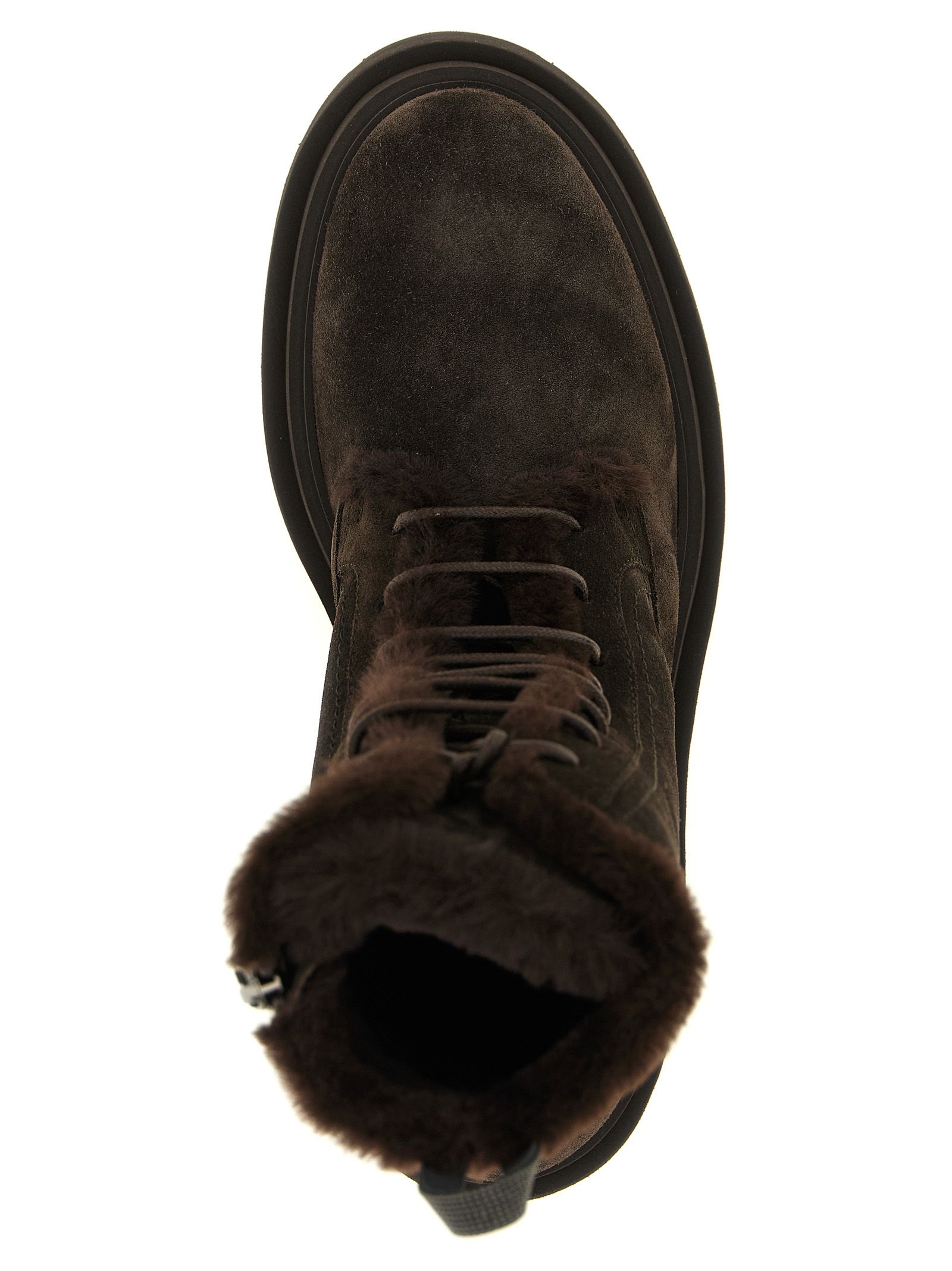 Calfskin Lace-Up Women's Boots - Brunello Cucinelli - Modalova