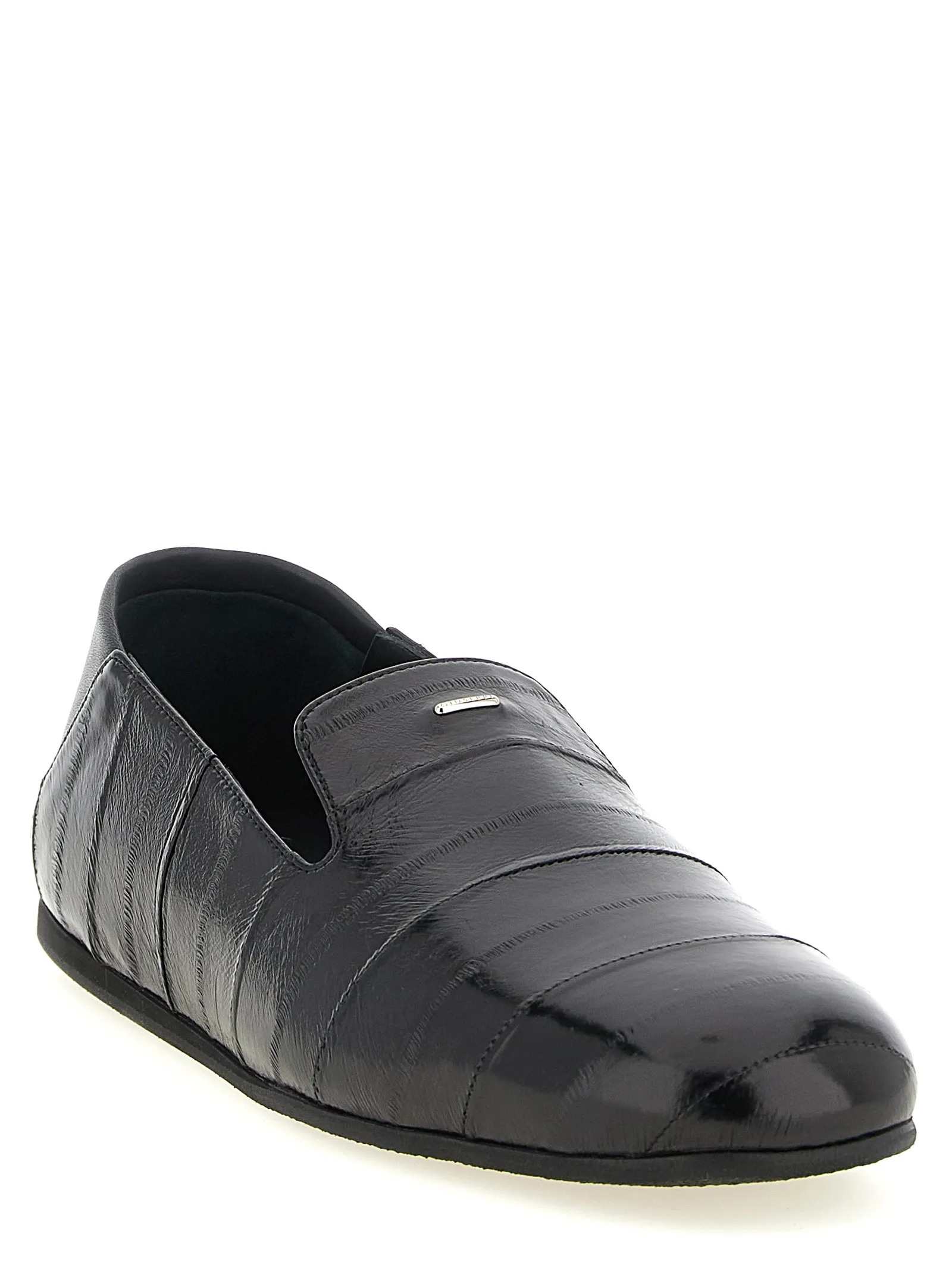 Leather Slip-On Men's Loafers - Giuseppe Zanotti - Modalova