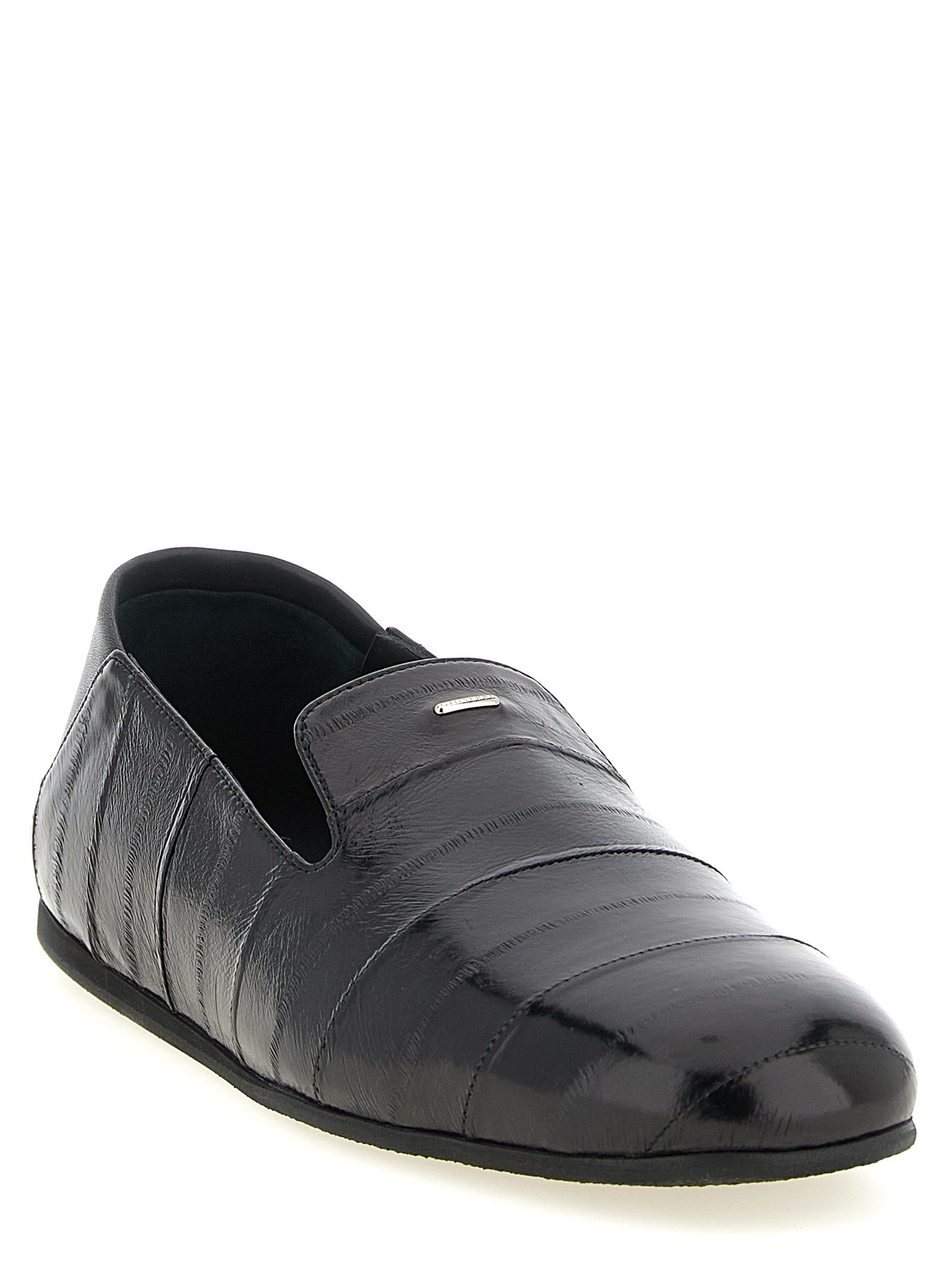Leather Slip-On Men's Loafers - Giuseppe Zanotti - Modalova