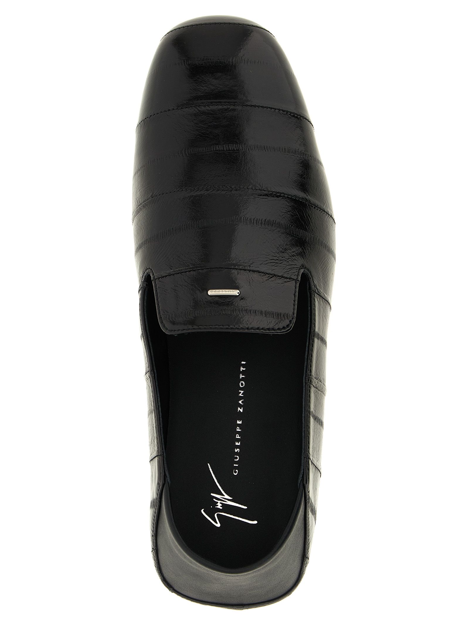 Leather Slip-On Men's Loafers - Giuseppe Zanotti - Modalova